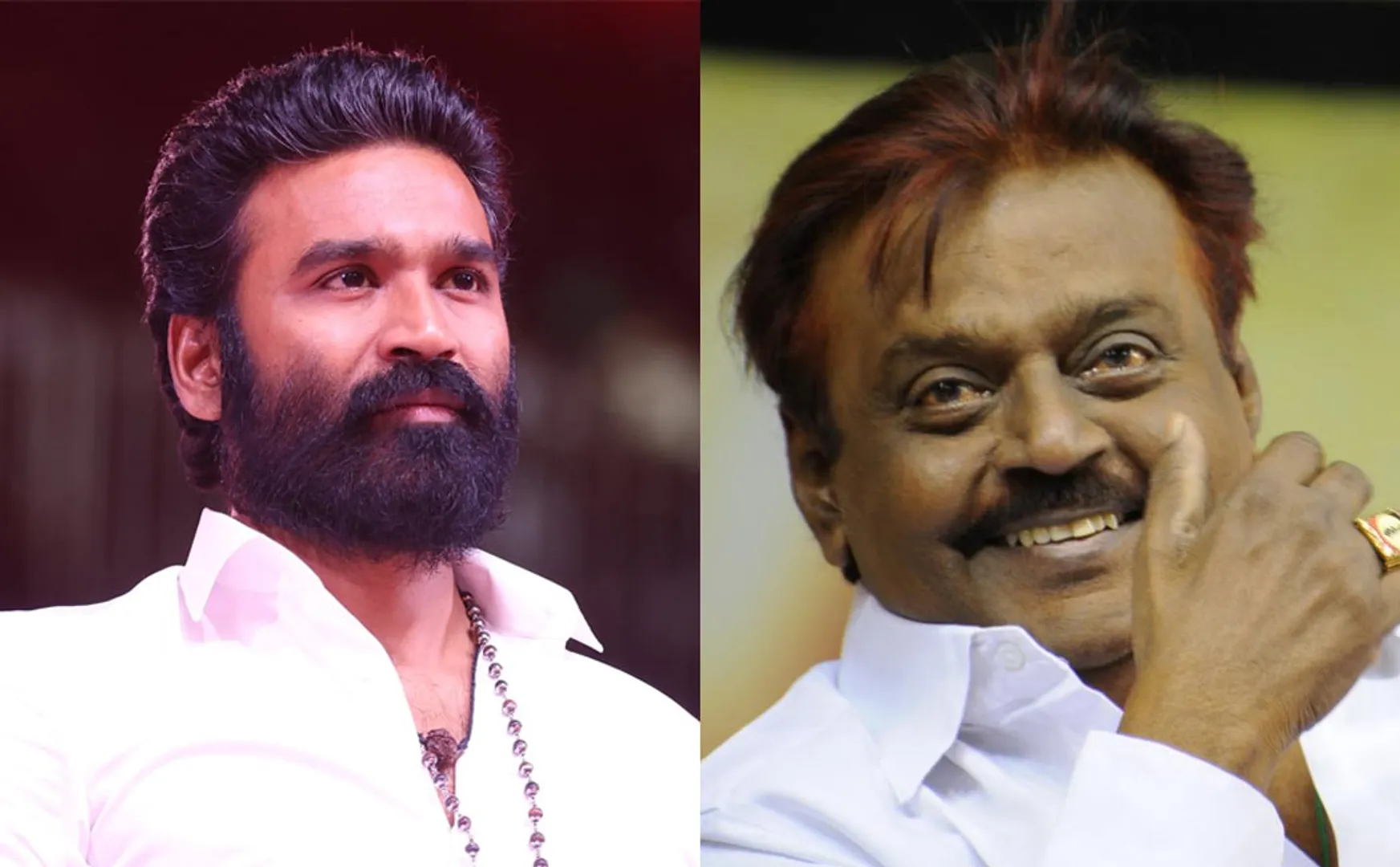 A silent tribute to Vijayakanth at Dhanush captain miller event 