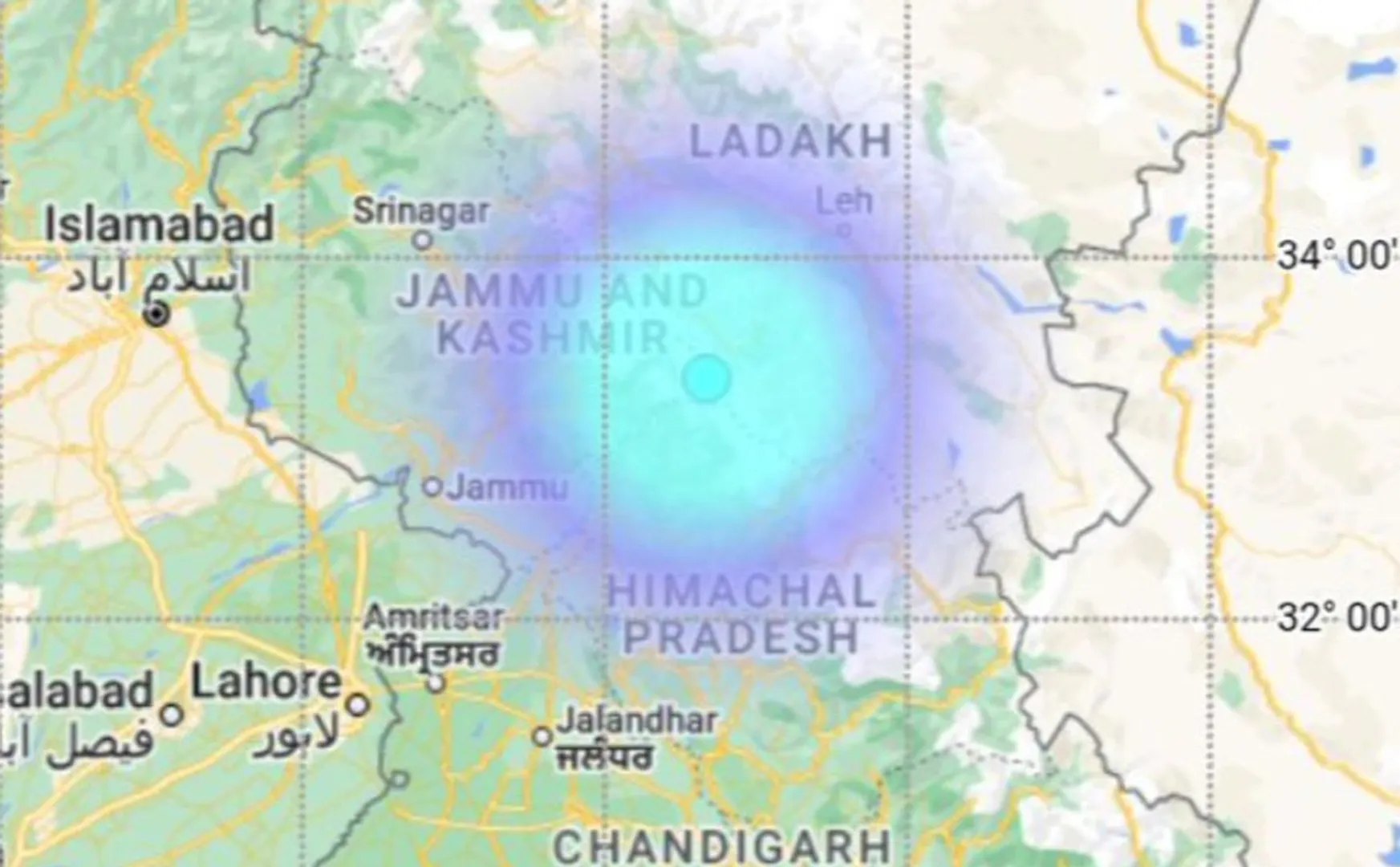 Earthquake in Jammu and Kashmir after Afghanistan!