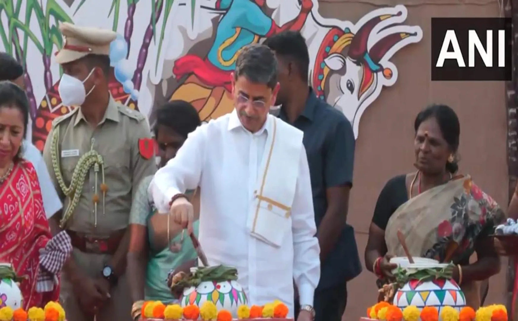 Pongal celebration at Governor's House