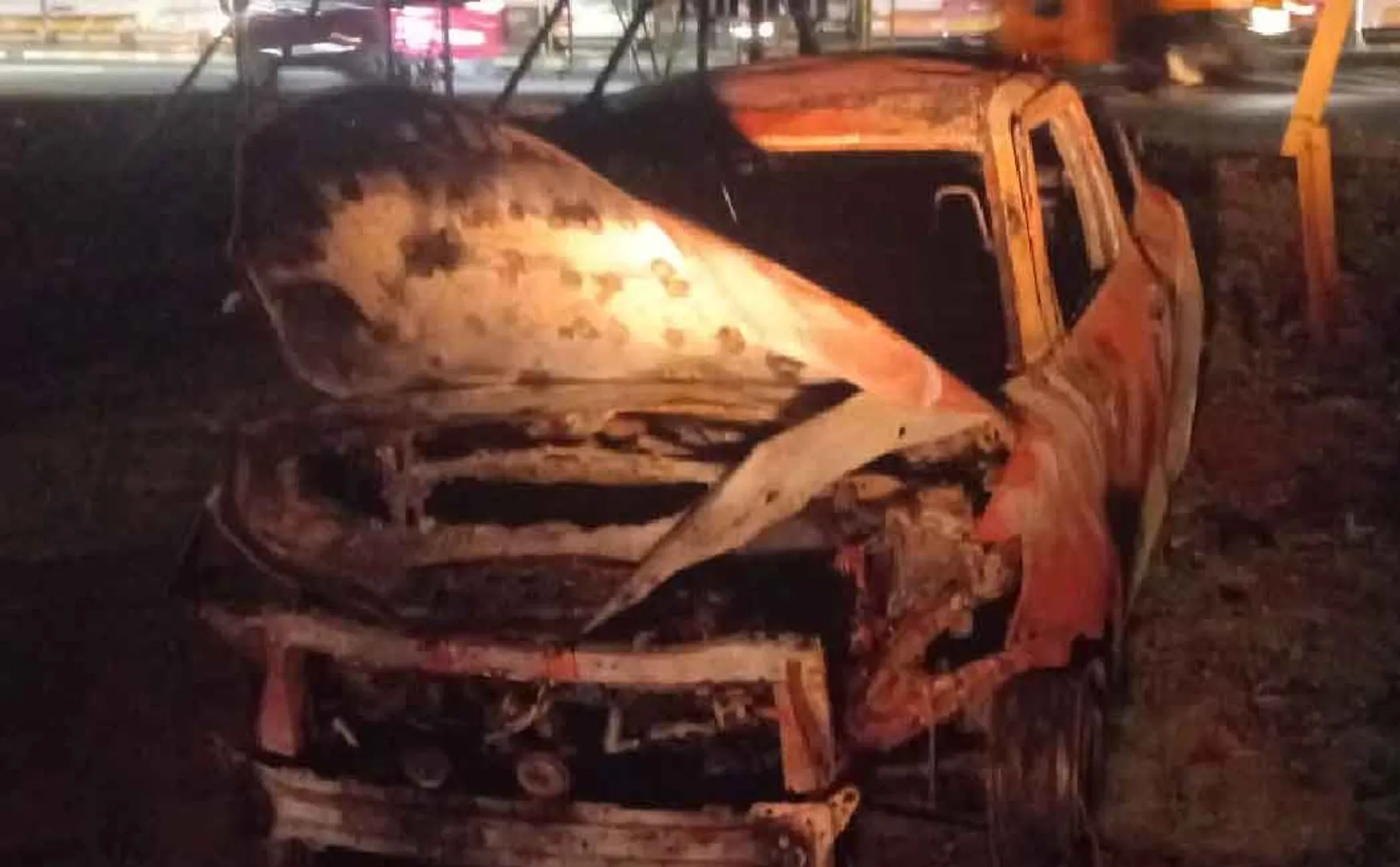 Car fire accident in trichy highway 