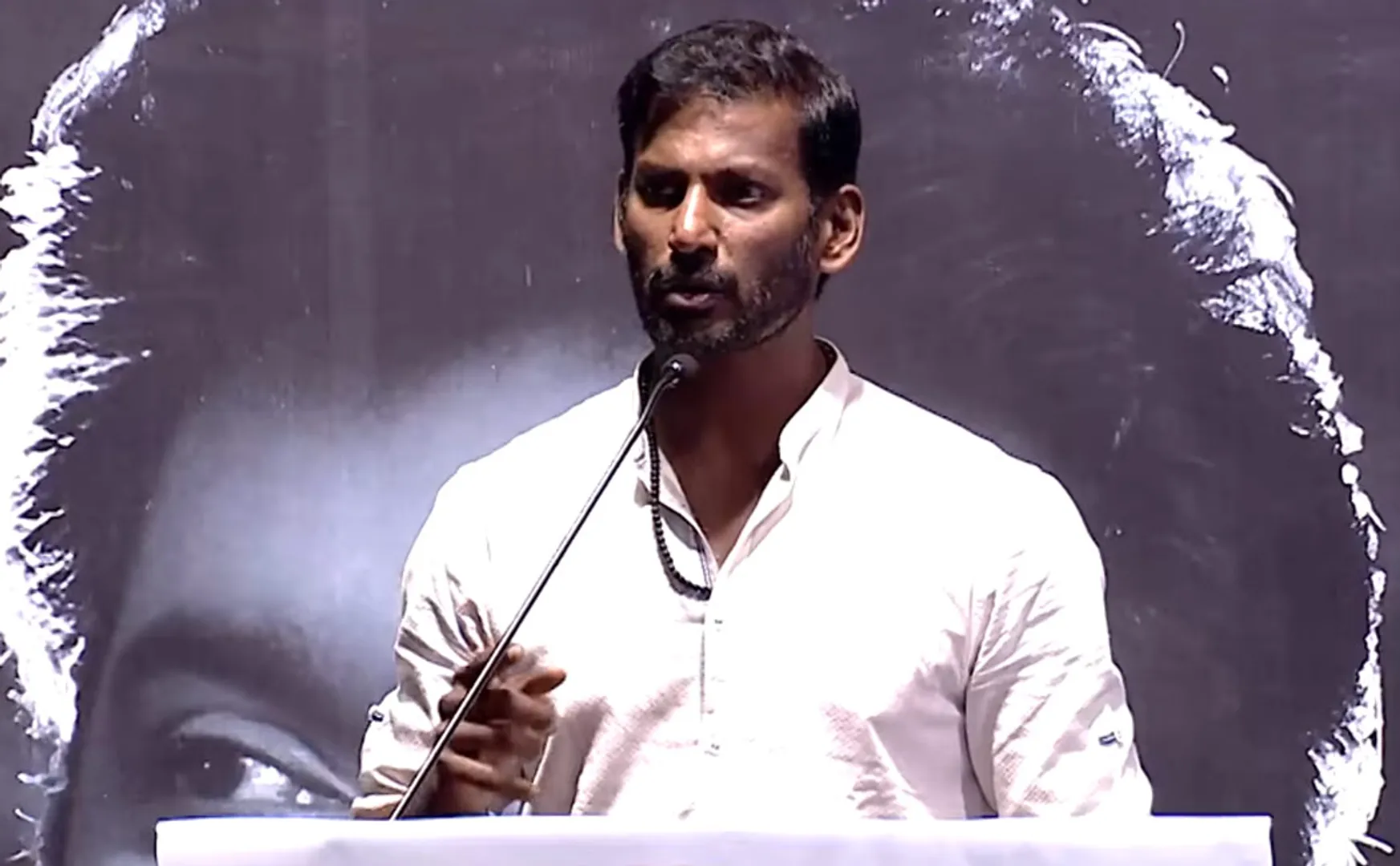 vishal speecu at vijayakanth memorial meet 