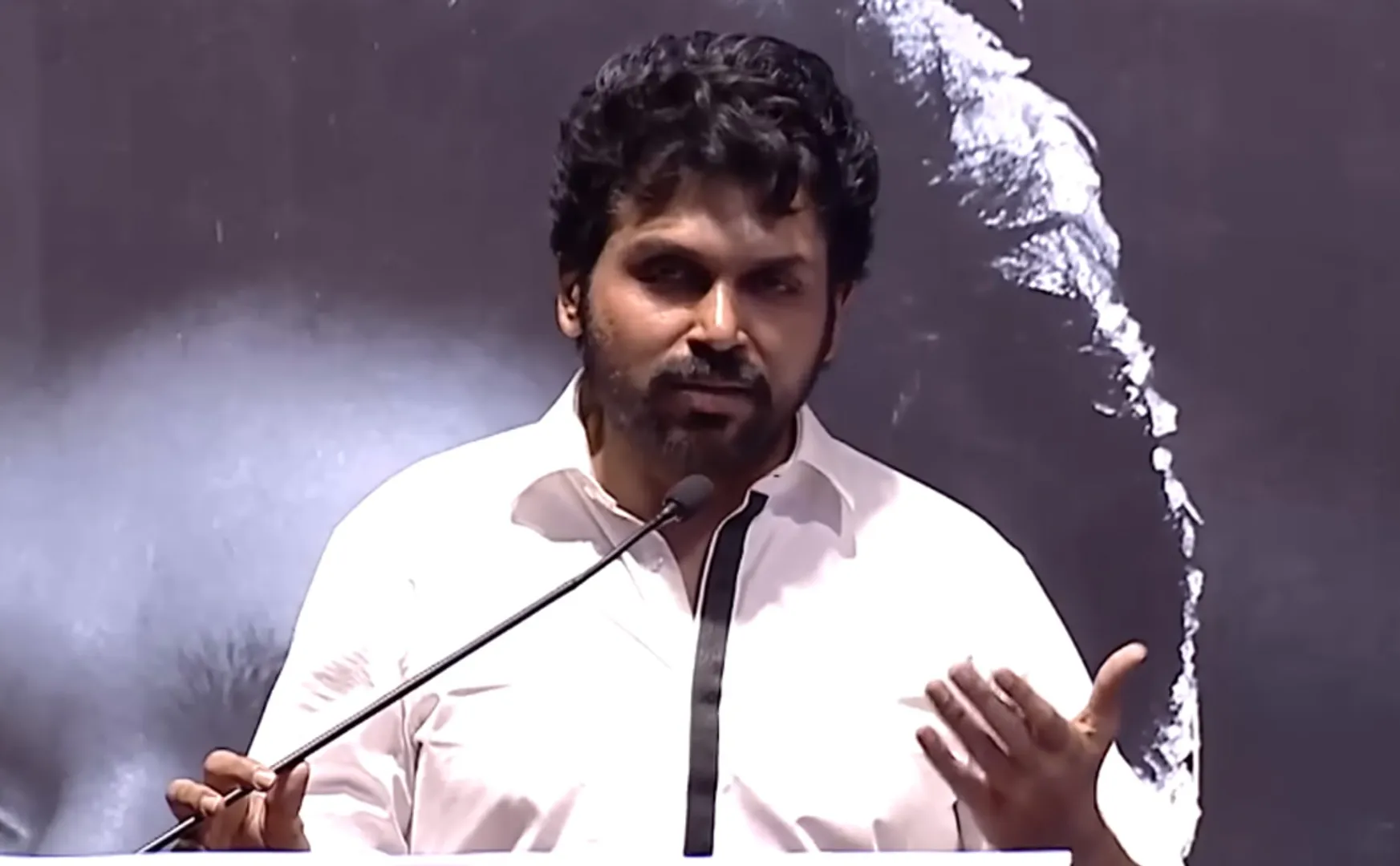 karthi speech in vijayakanth memorial meet 