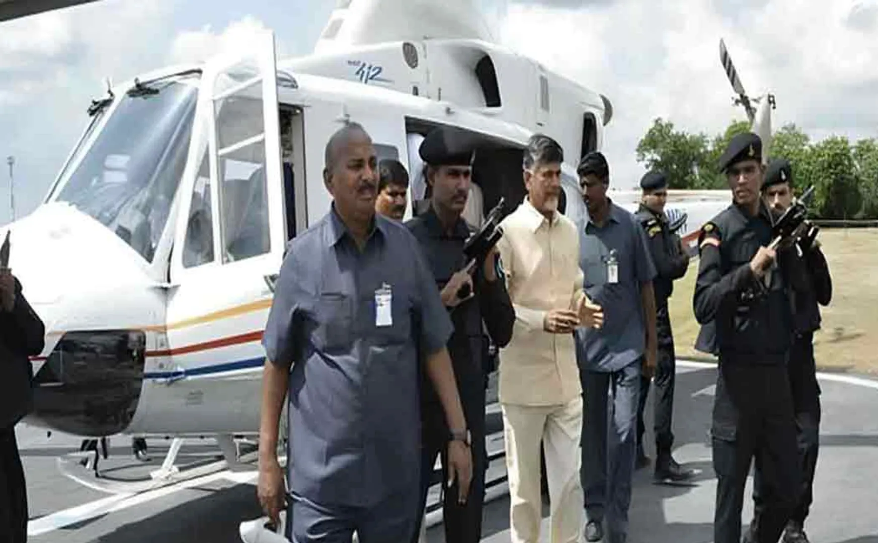 Chandrababu Naidu's helicopter misses its way, causing excitement