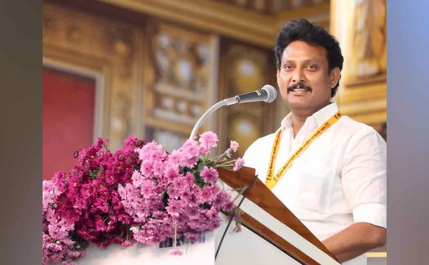 Minister Anbil Mahesh speaks the verse of scholar Anna