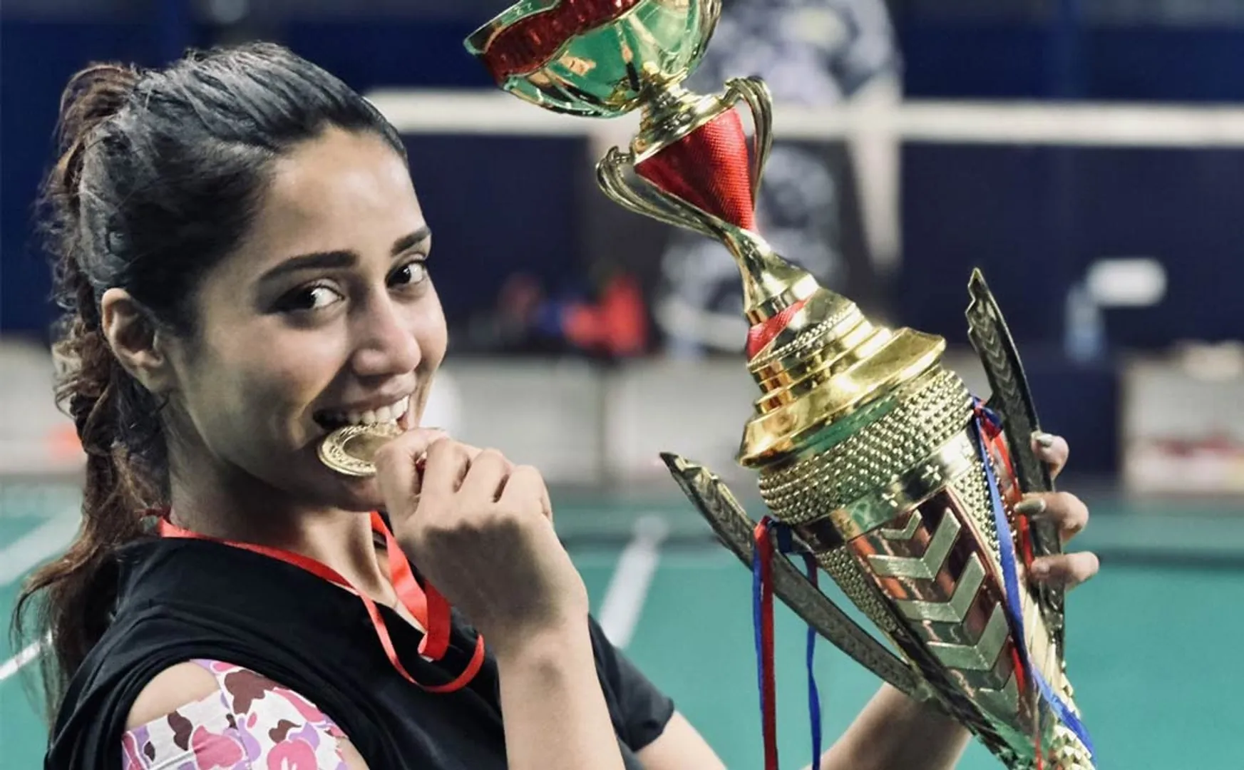 nivetha pethuraj champions in badmiton 