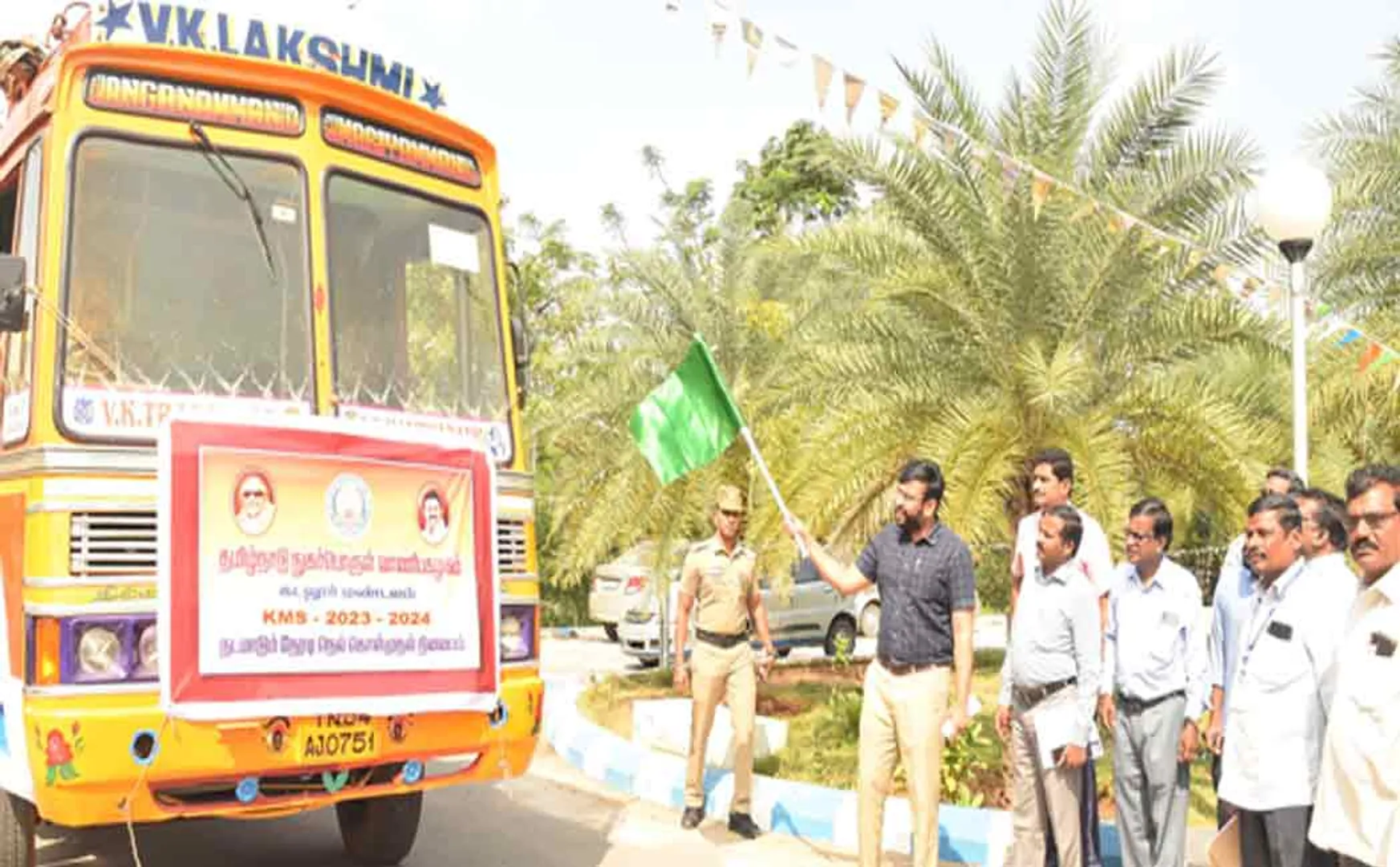 The collector who started the mobile paddy procurement vehicle