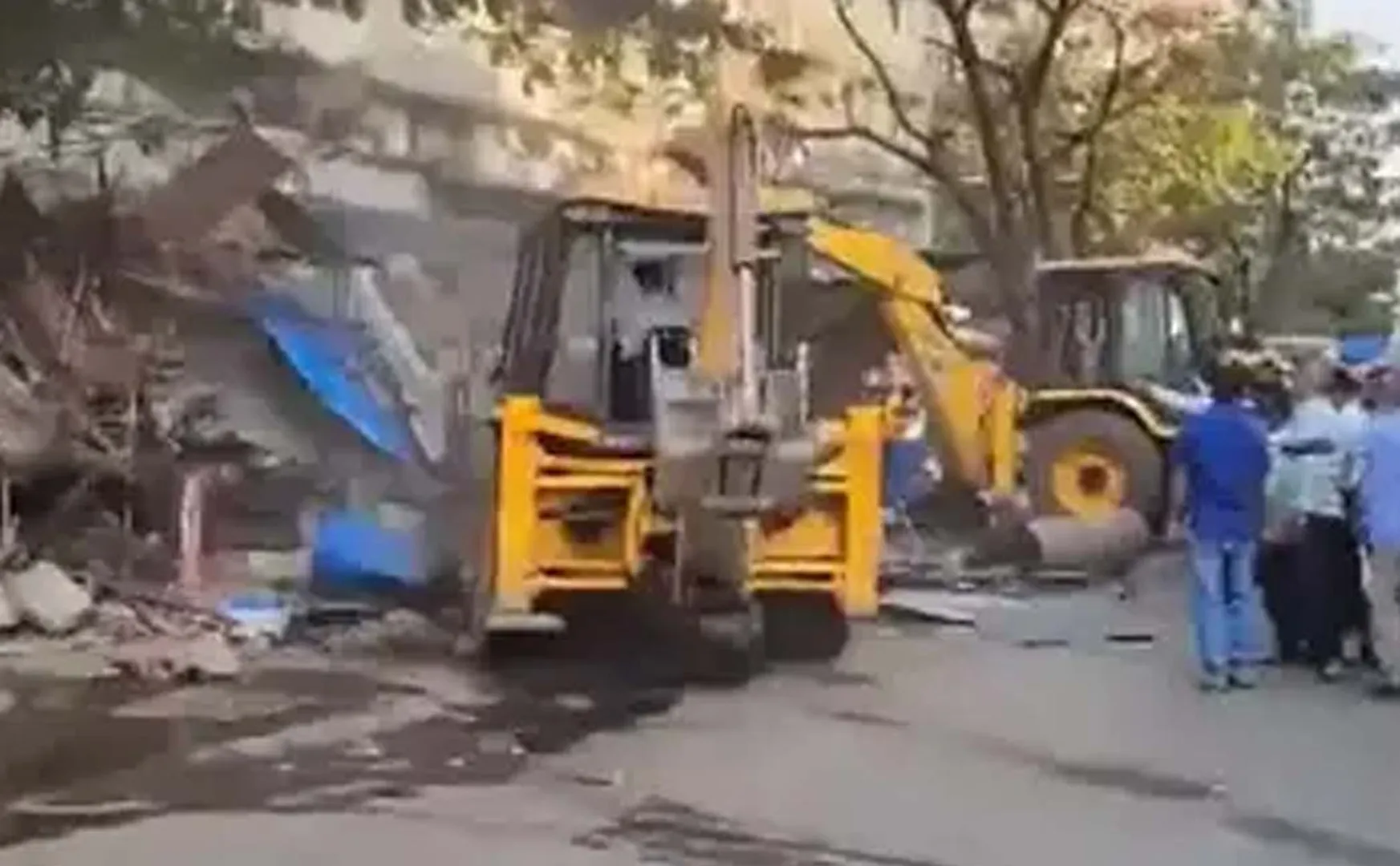 Maharashtra has taken up the bulldozer operation ar Riots in Ram Procession