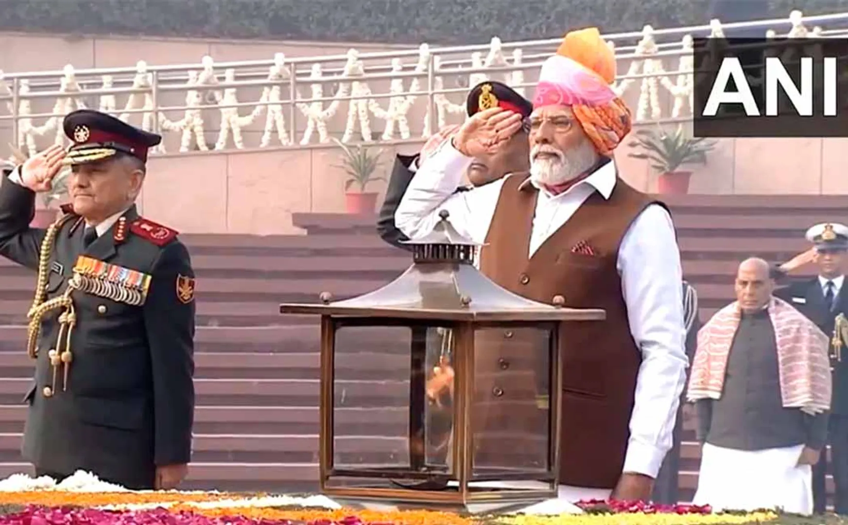 Honorable Prime Minister Modi at the National Memorial
