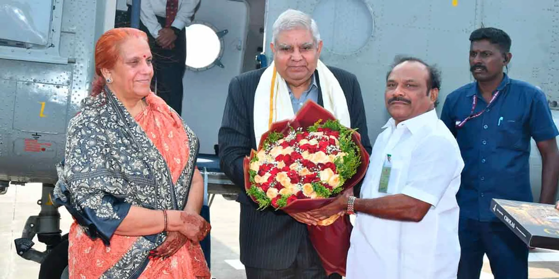  Minister of Tamil Nadu welcomed the Vice President