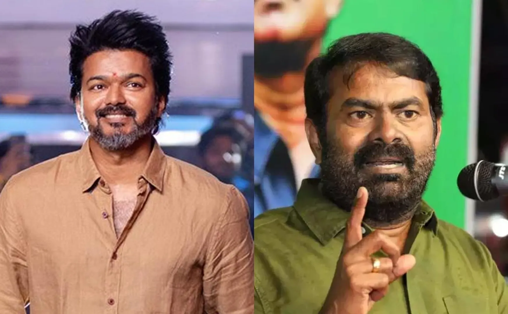 seeman about vijay political party name 