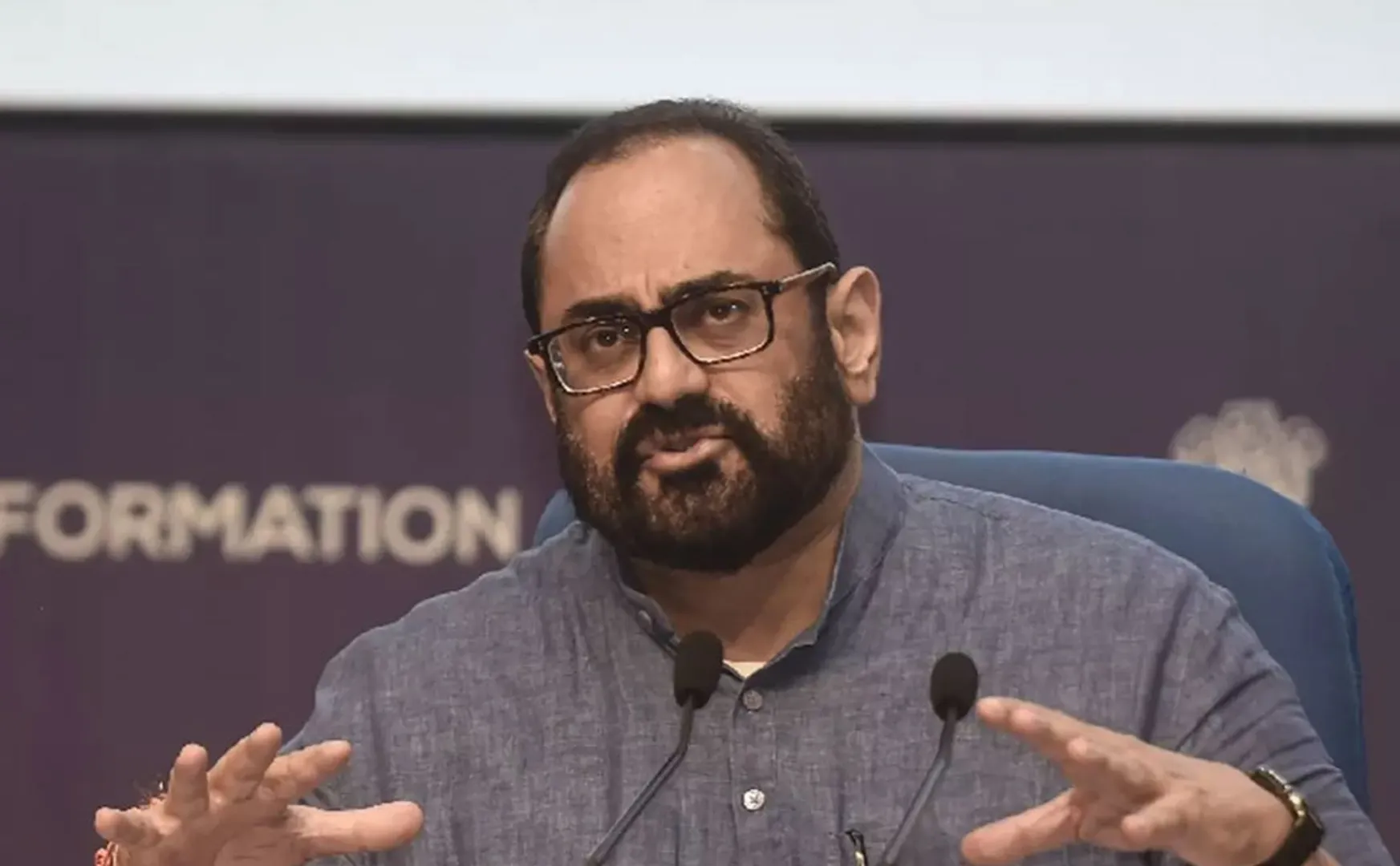 Union Minister rajeev chandrasekhar condemns Congress MP Controversy by speech 