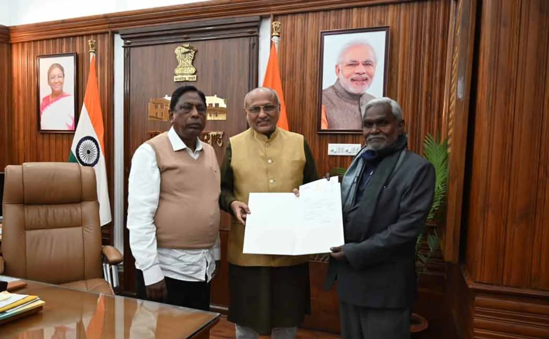 Champai Soren, sworn in as Jharkhand Chief Minister today