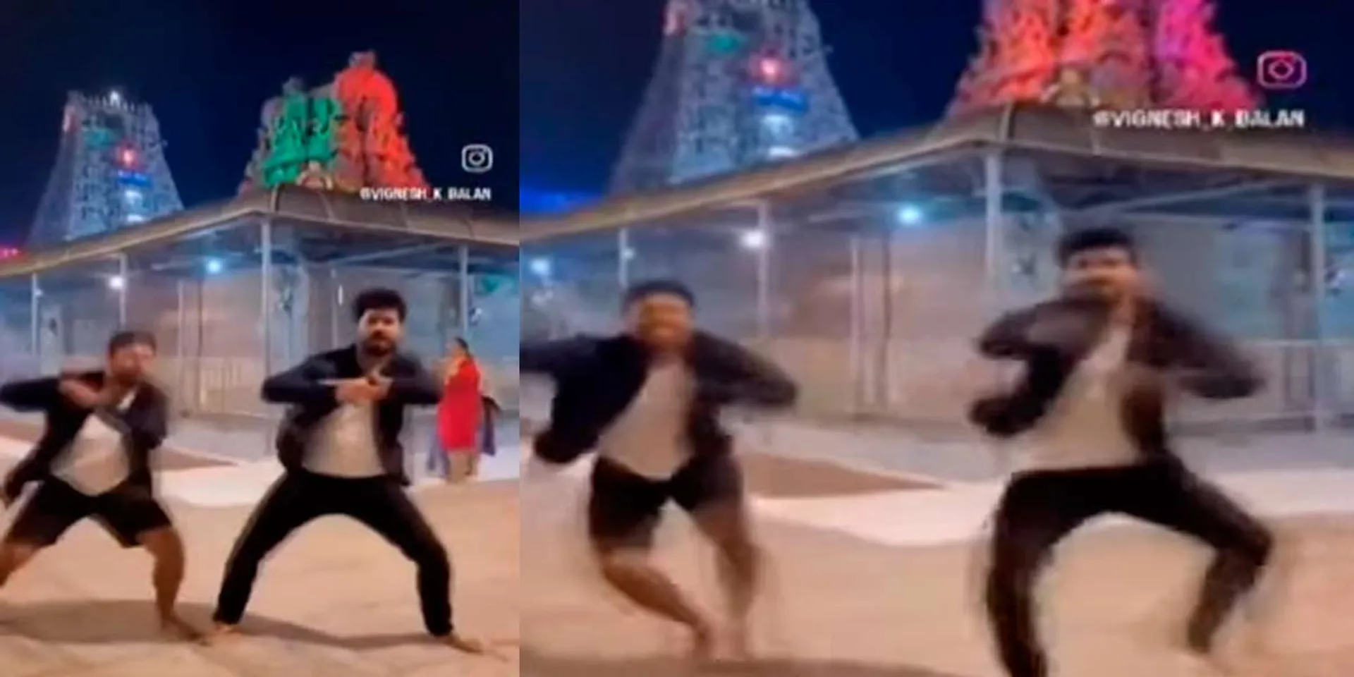 Dance to movie song in Kapaleeswarar Temple; Complain to the police