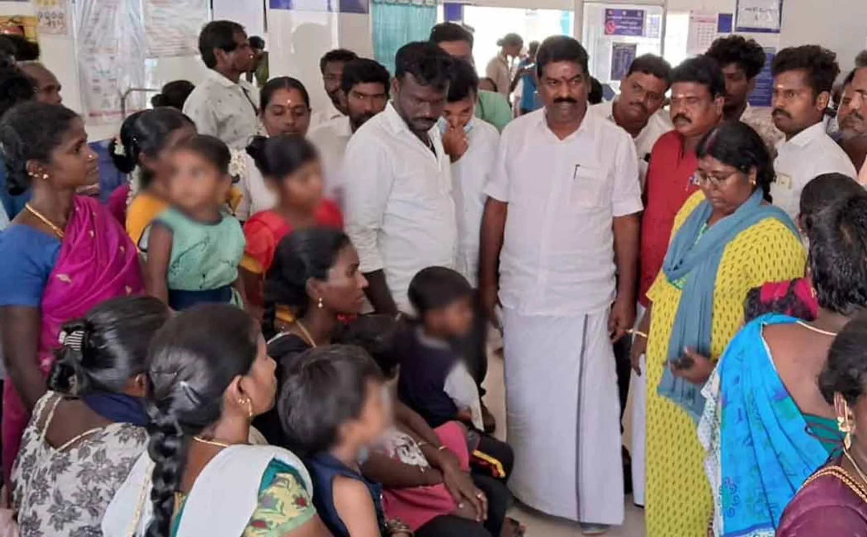 MLA personally met and consoled the school student who was admitted to the hospital