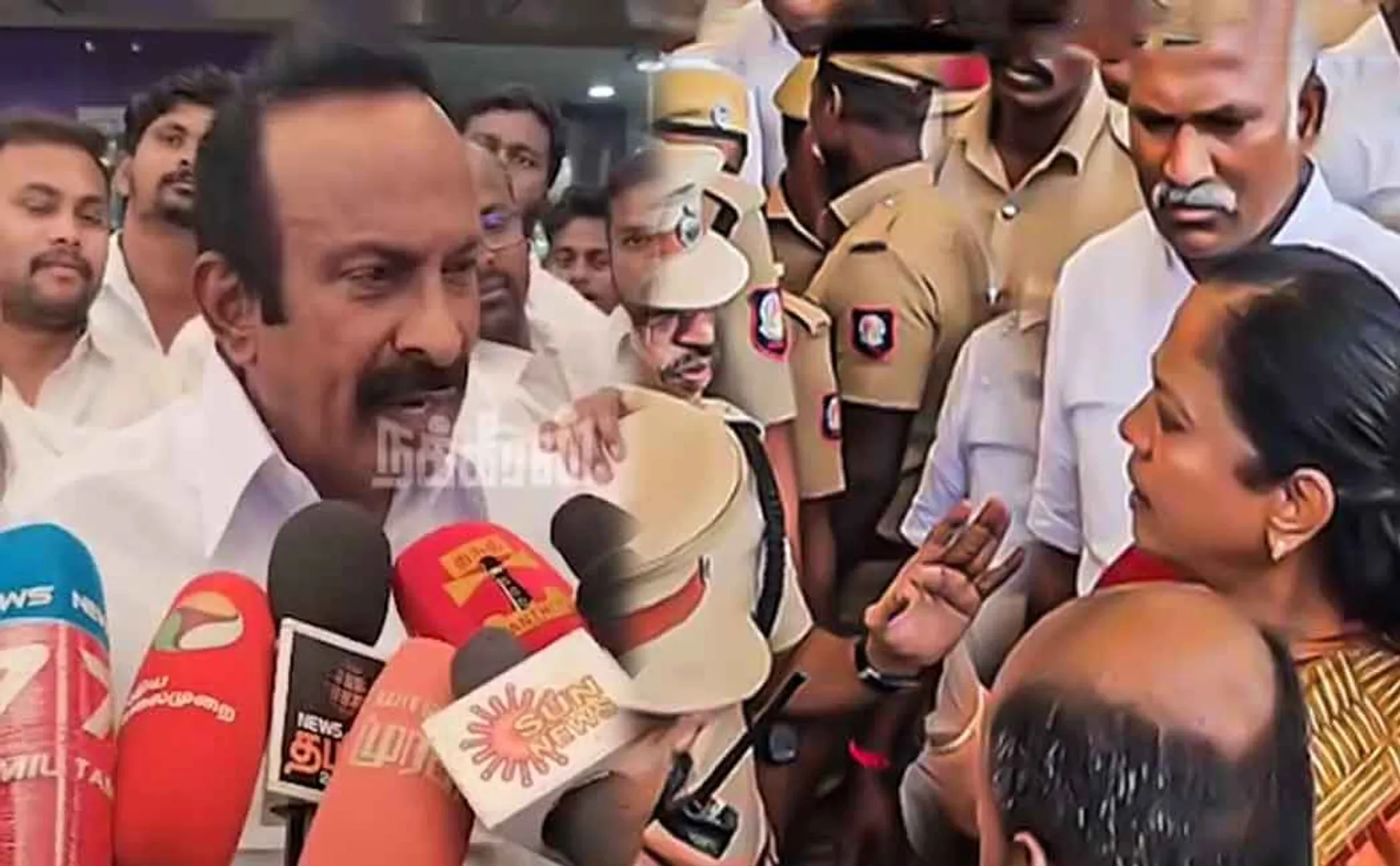   CISF soldier who hugged Minister Muthusamy at the airport 