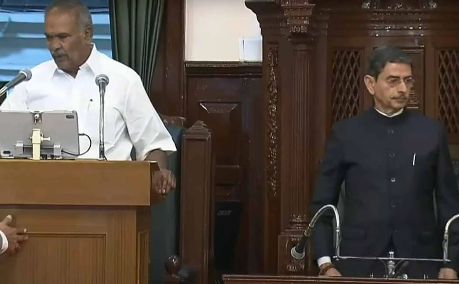 The name pronounced by the speaker the governor who left suddenly