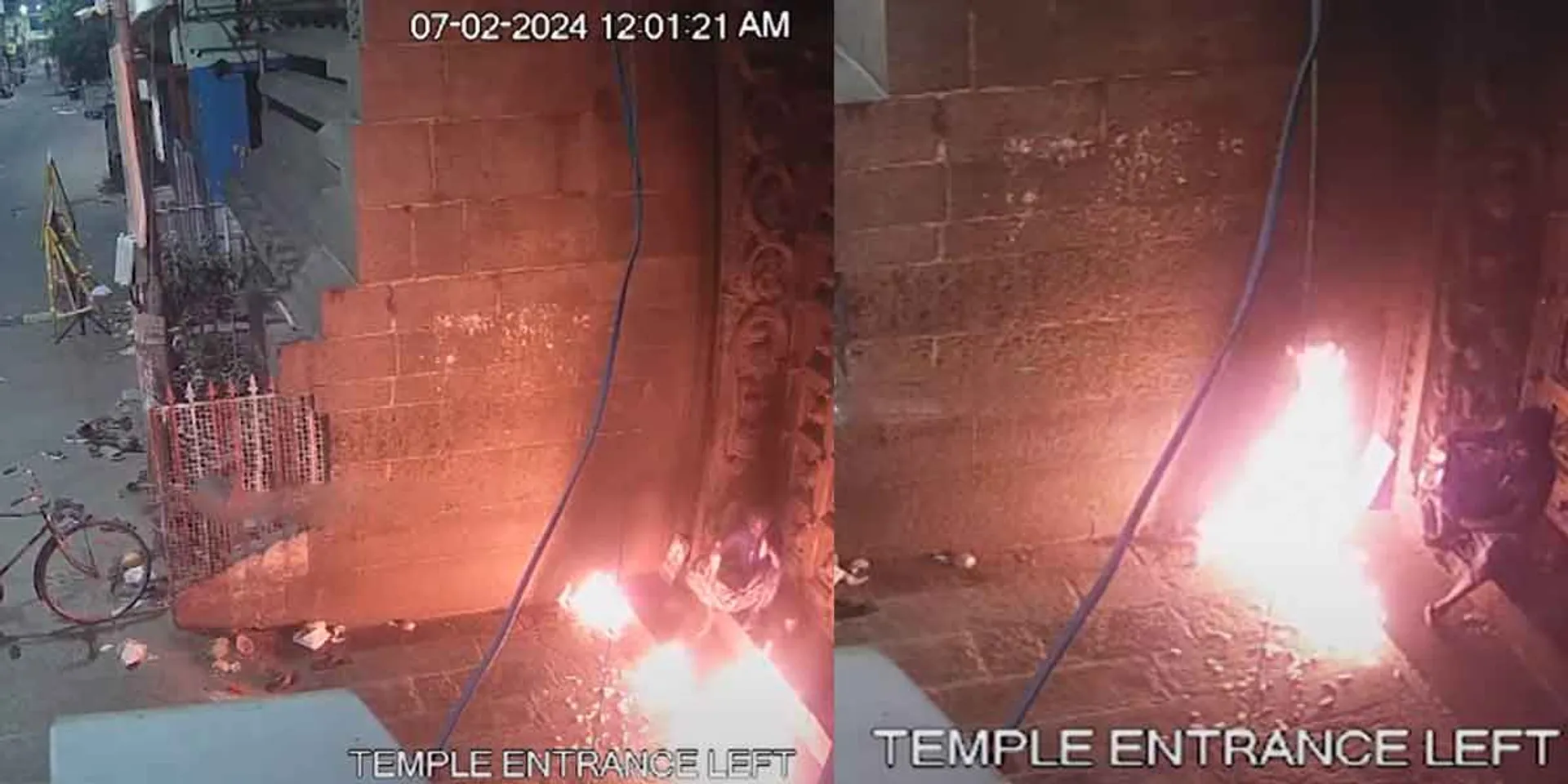 Setting fire to Kapaleeswarar temple gate; One arrested