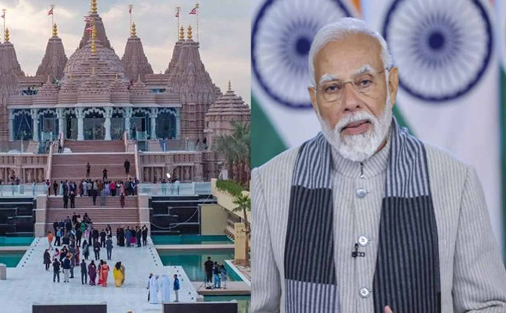 Opening Prime Minister Modi in First Hindu temple in Abu Dhabi