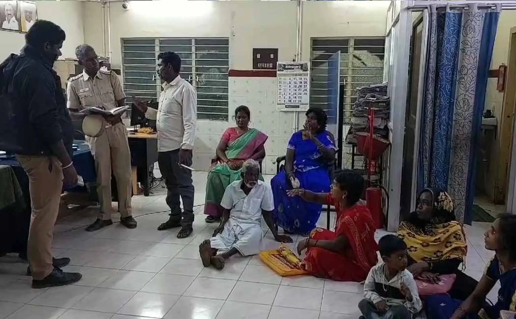  registrar refused to register the deed,victims sat on struggle at night.