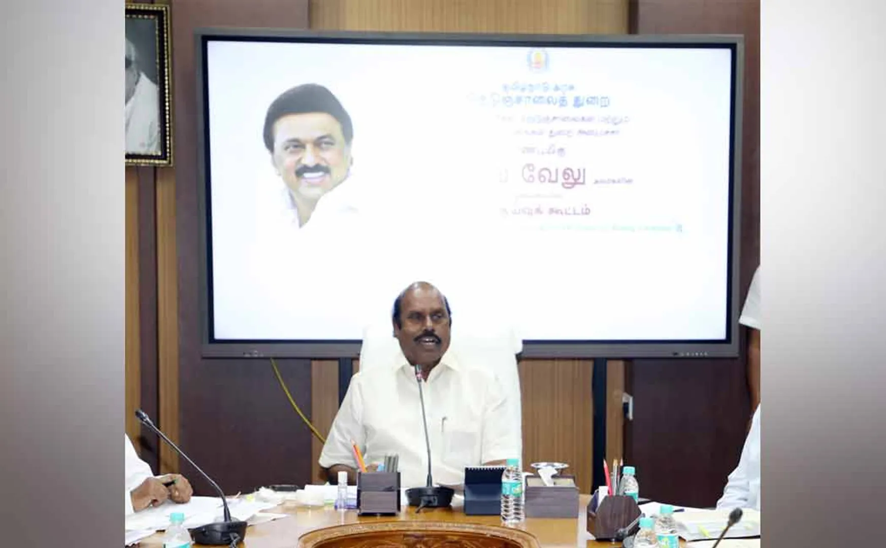 I am proud to see the victory of social justice Minister eV Velu