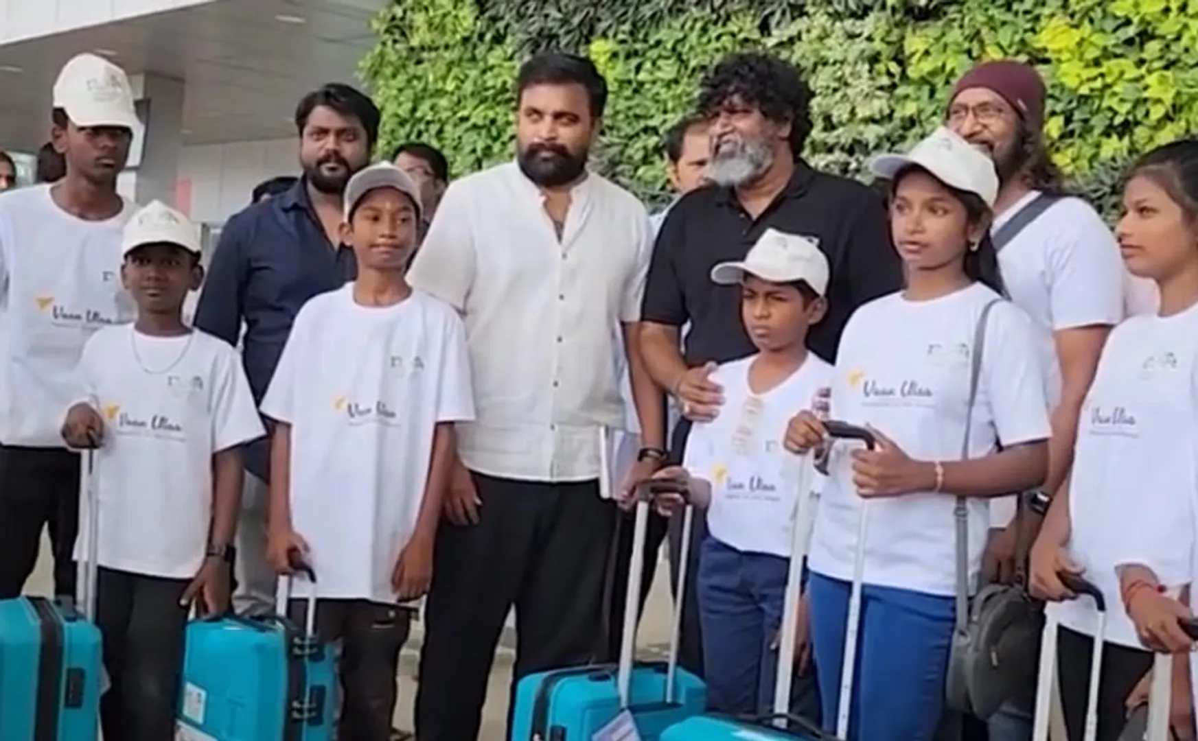 cancer children fly in airplane with help of mime gopi 