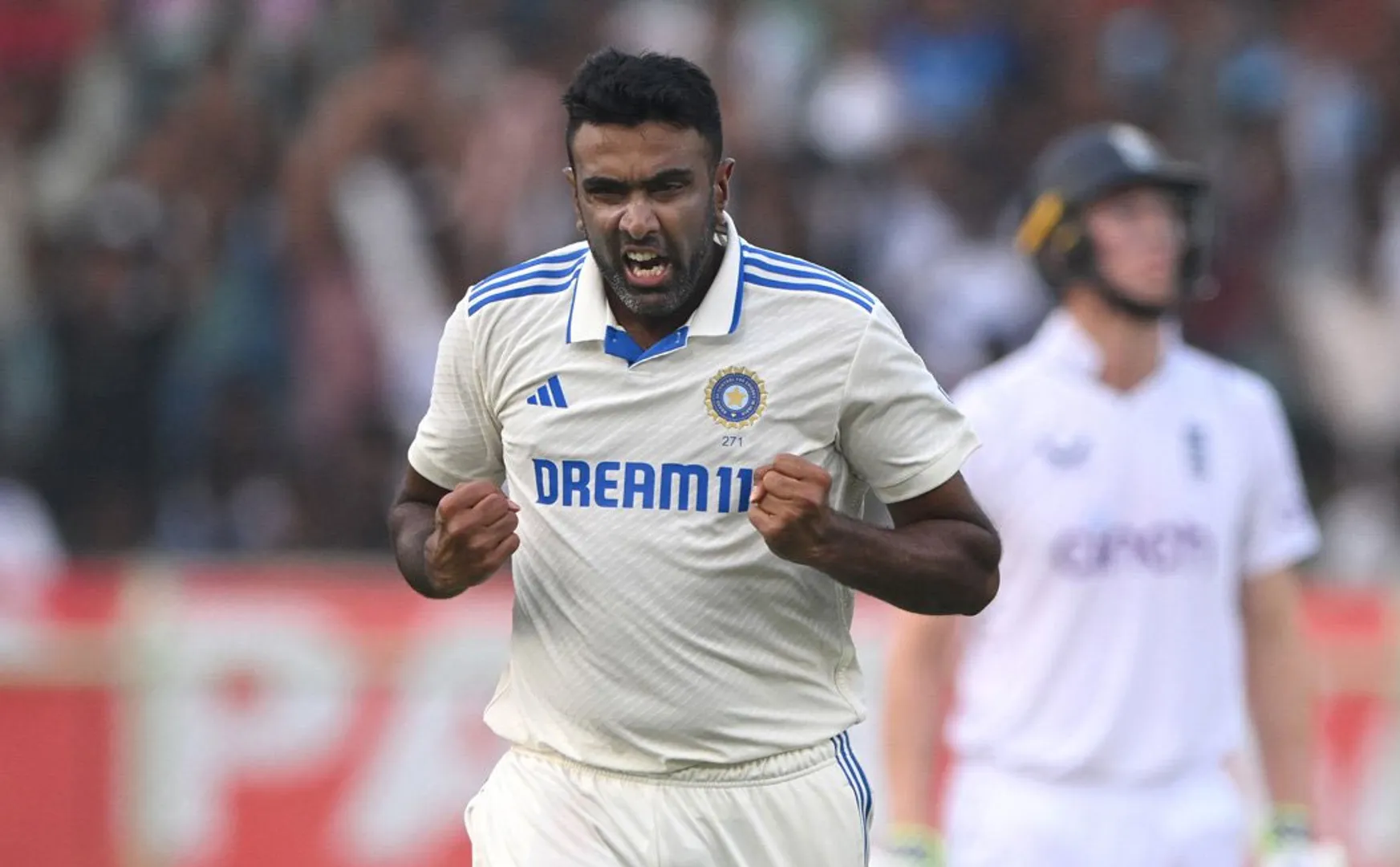 Ashwin who took 500 wickets in Test match