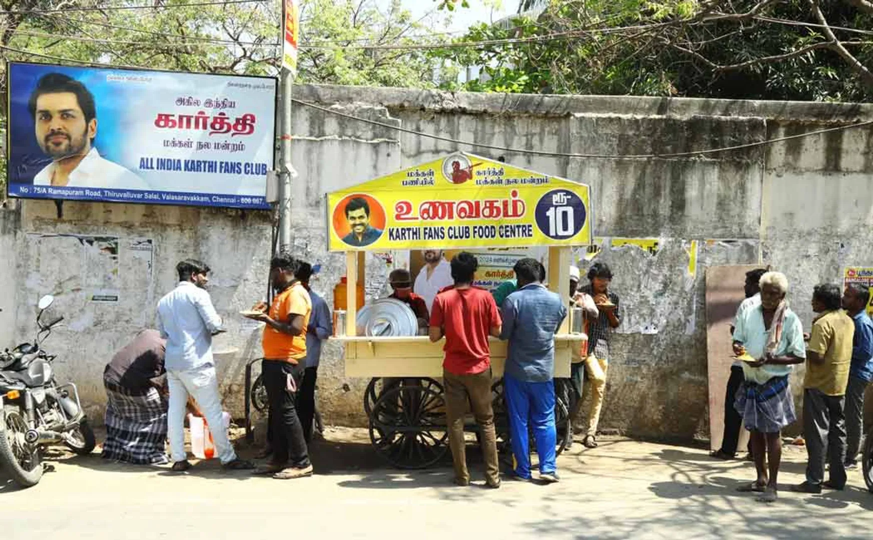 karthi food centre at 500th day 