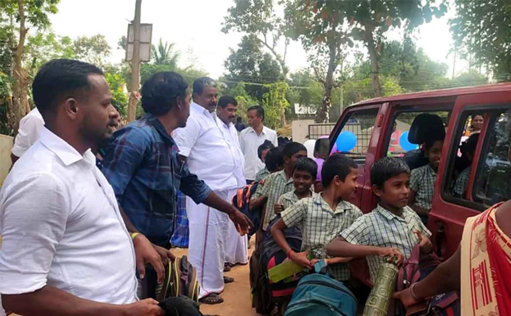 youth council bought a van for government school students who fulfilled their friend's wish