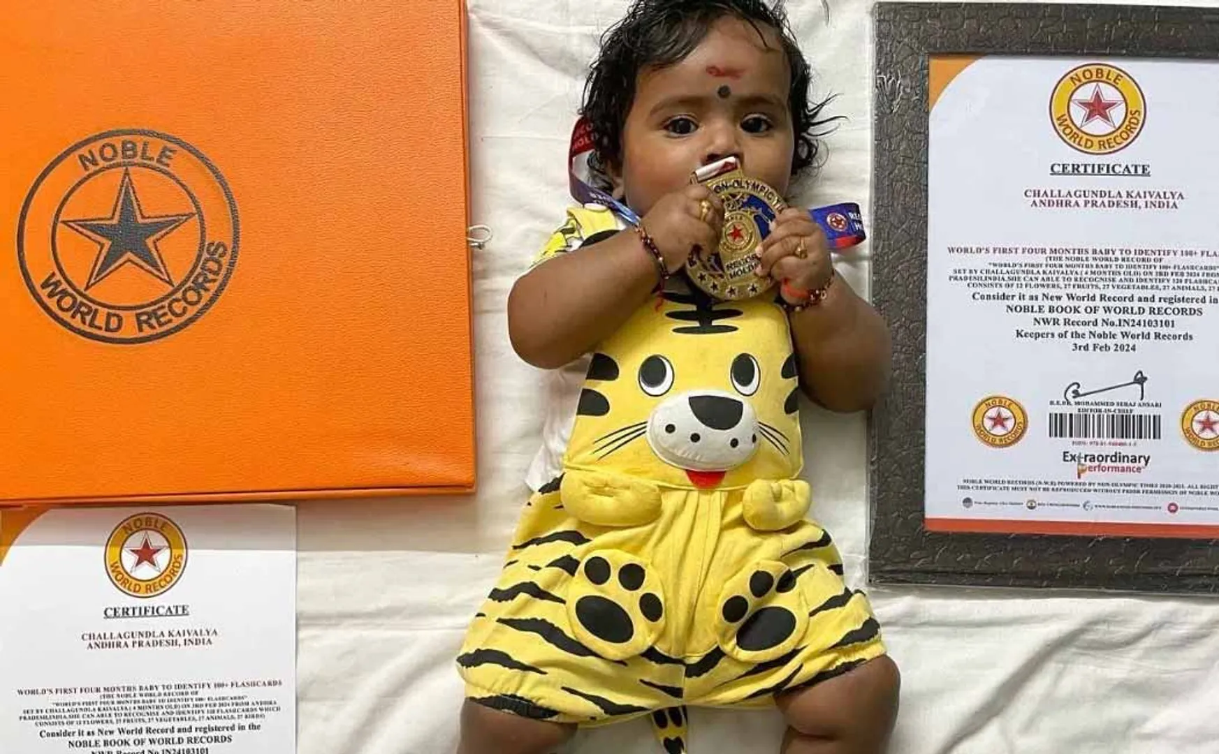 World record 4 month baby in andhra pradesh