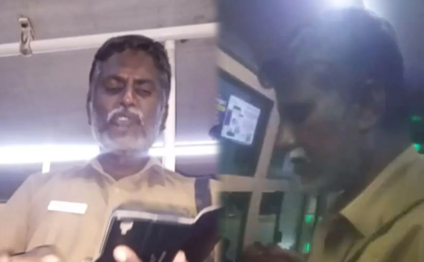  conductor dropped government bus in the middle of the road for carrying beef