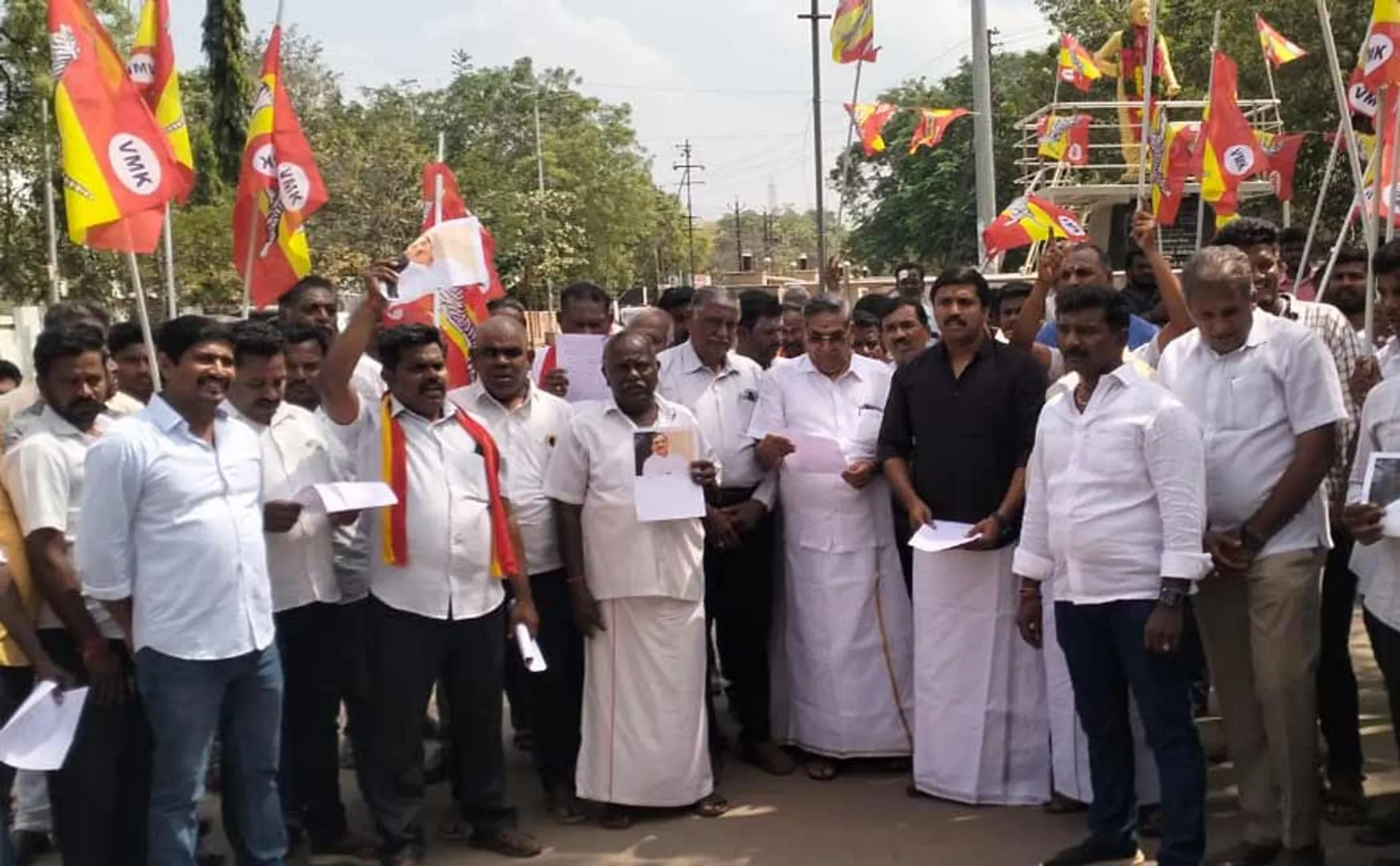 struggle against A. Rasa MP in Trichy