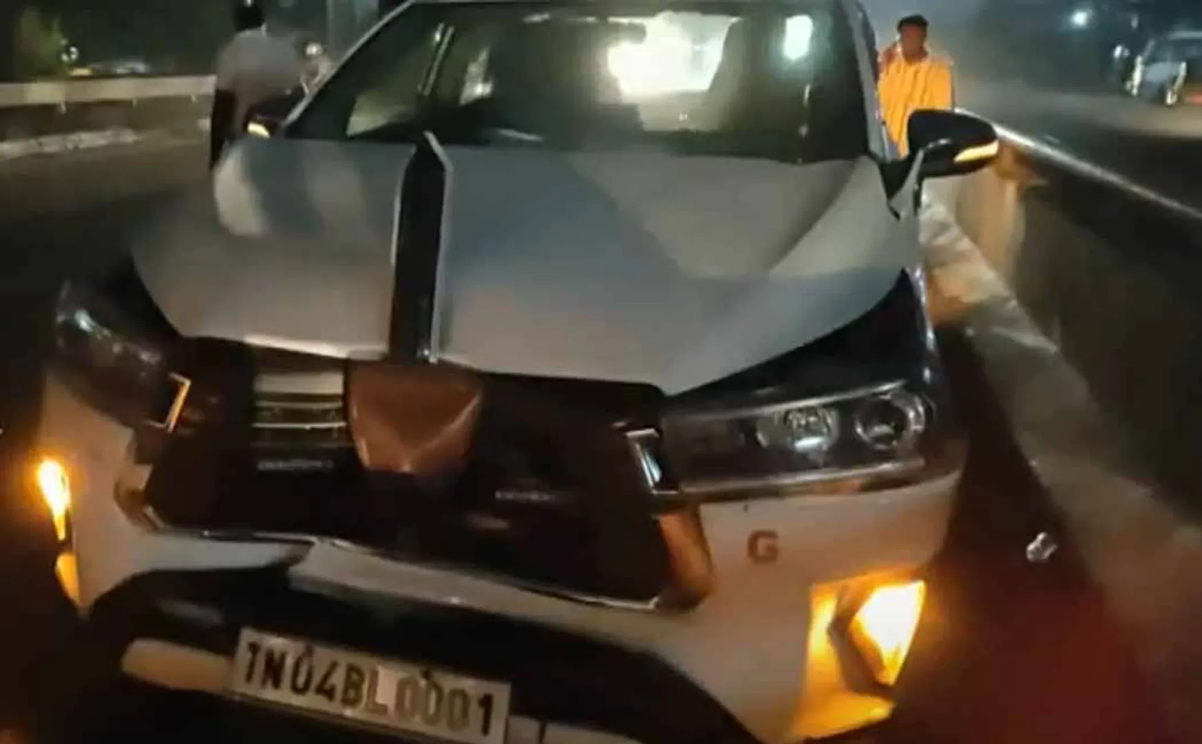 Chennai mayor Priya's car was involved in an accident