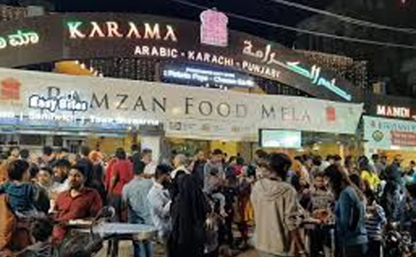 A sudden war flag for the Ramadan food festival at bangalore