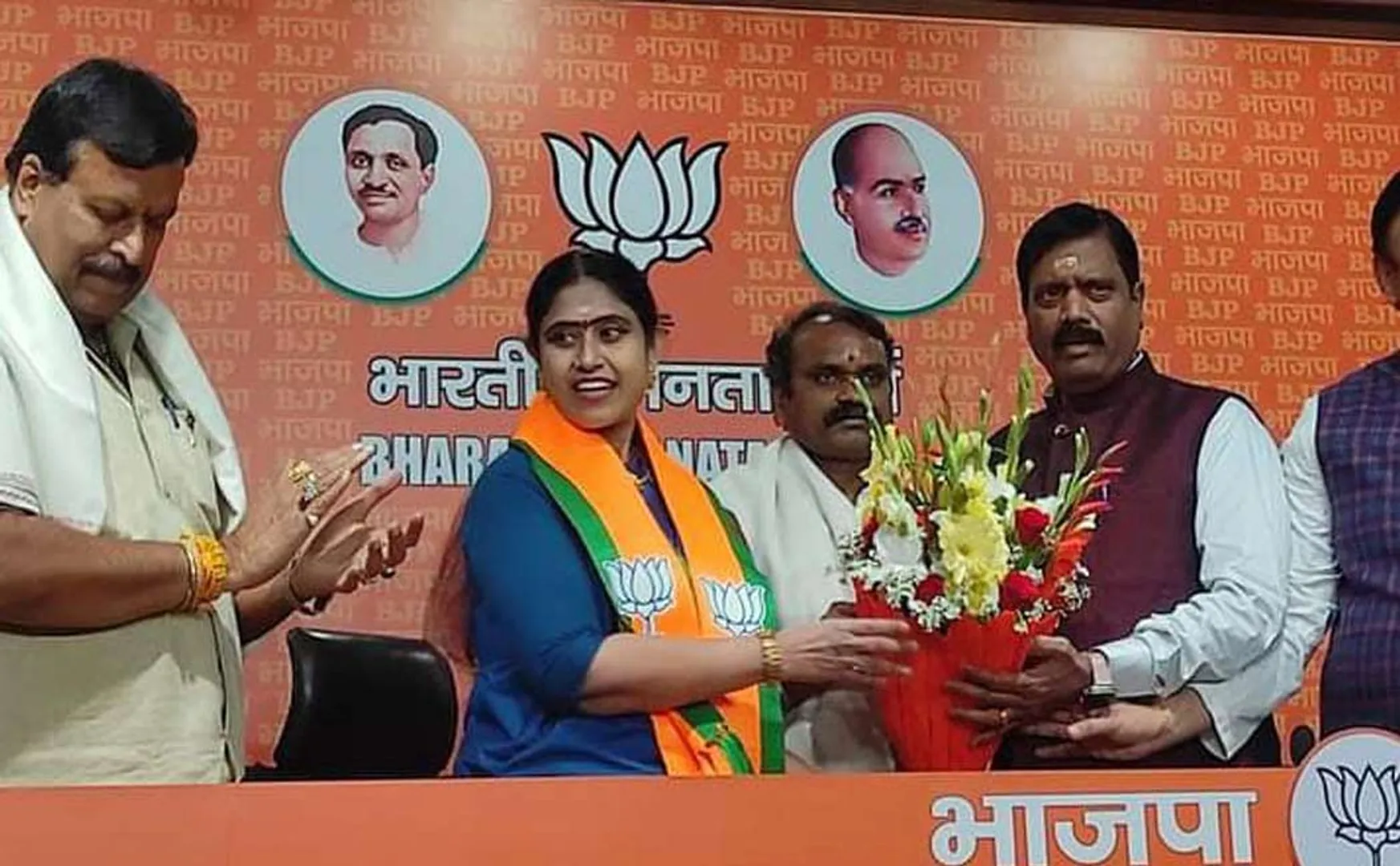 The video was released by the Tamil Nadu Congress for Vijayadharani who left from party