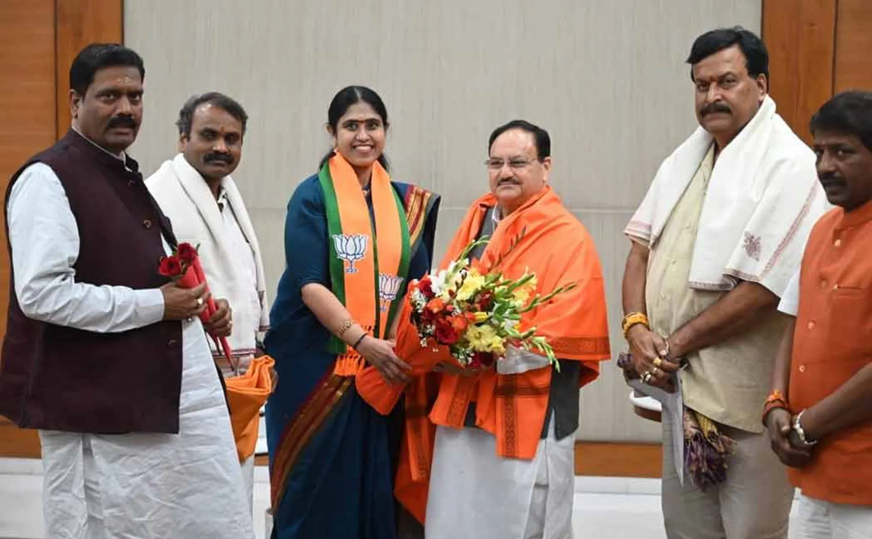 Vijayadharani meeting with BJP National President JP Natta