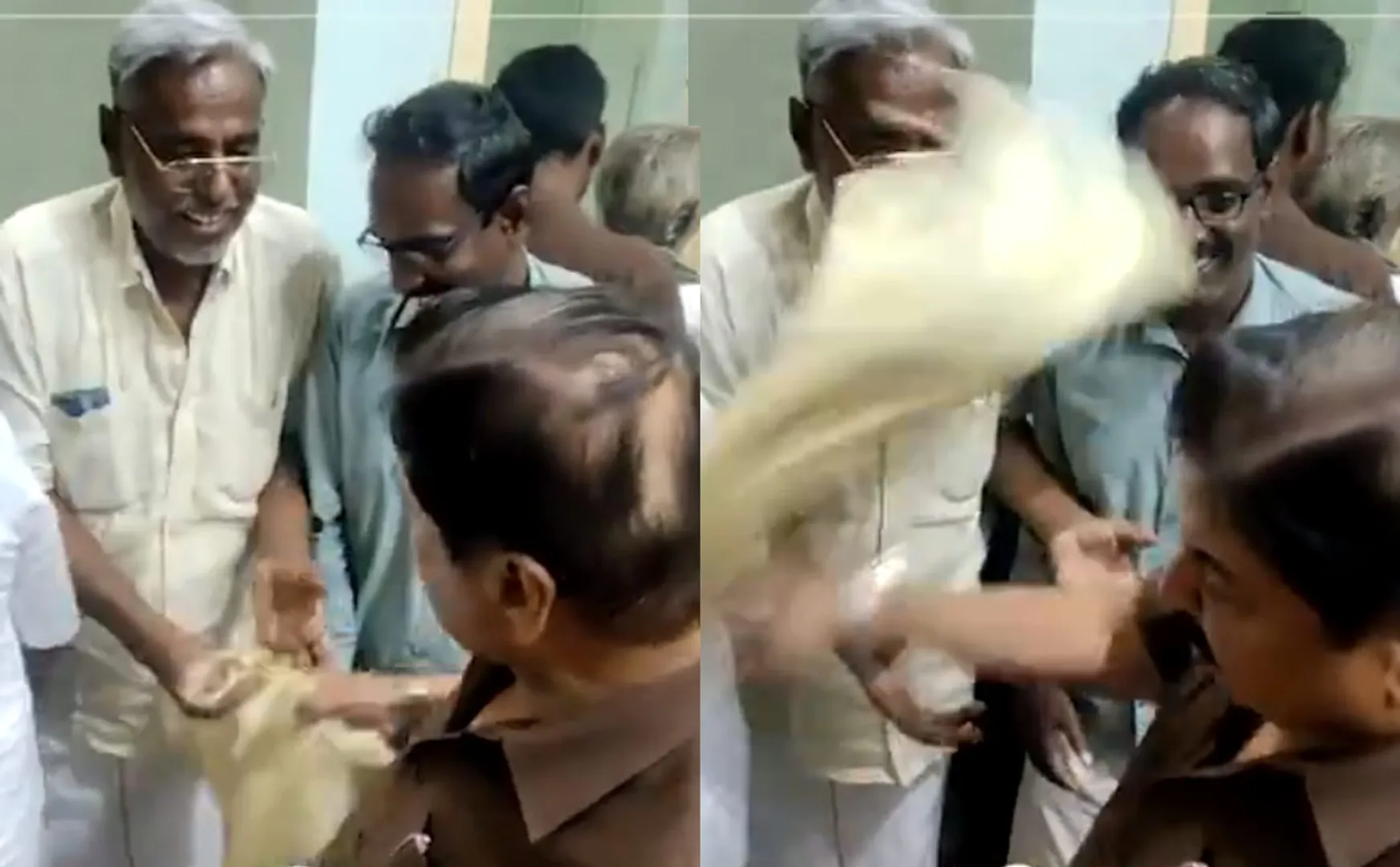 sivakumar threw shawl in book release event