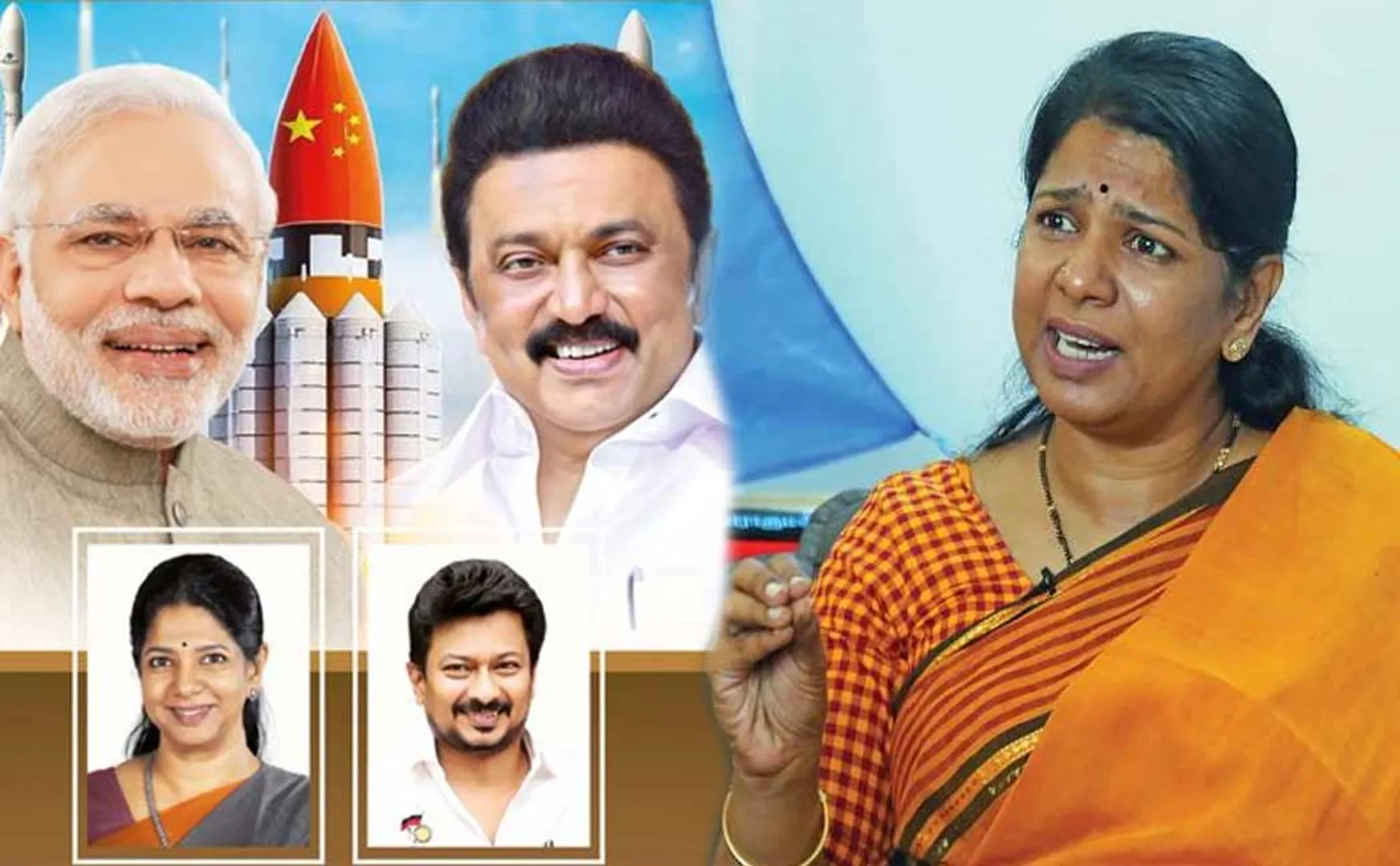 Explanation in Kannada about the presence of the Chinese flag in the DMK advertisement
