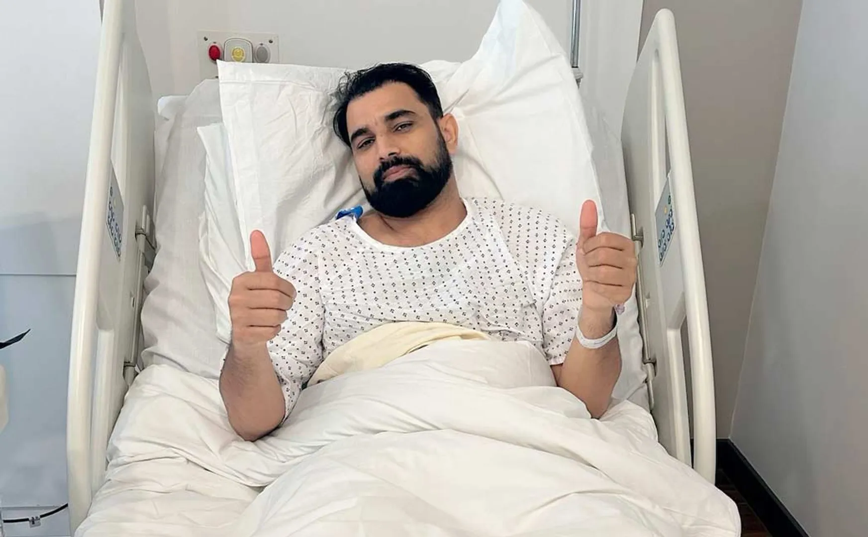 Mohammed Shami tweet after surgery