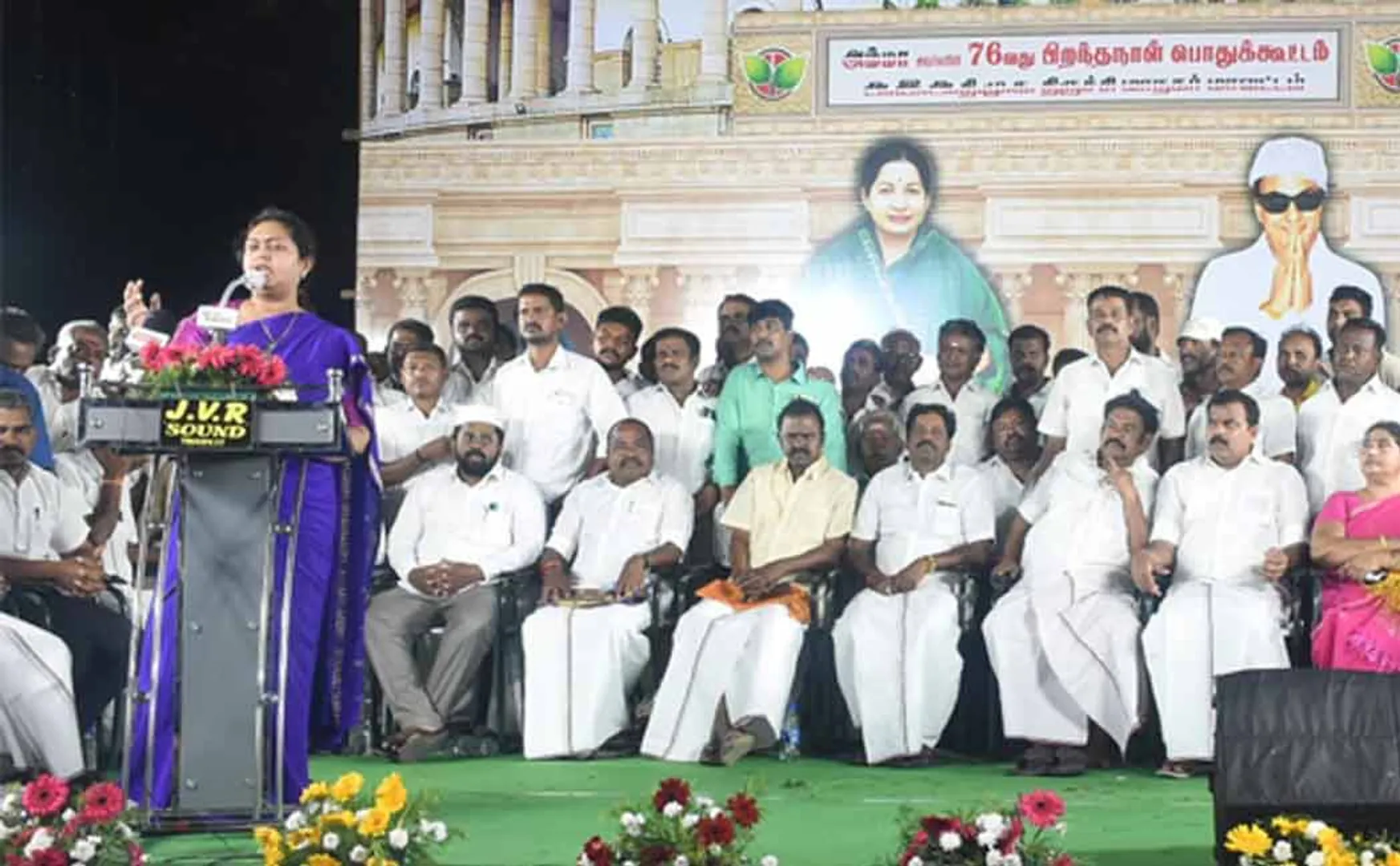 Actress Vindhya has criticized Tamil Nadu BJP and DMK