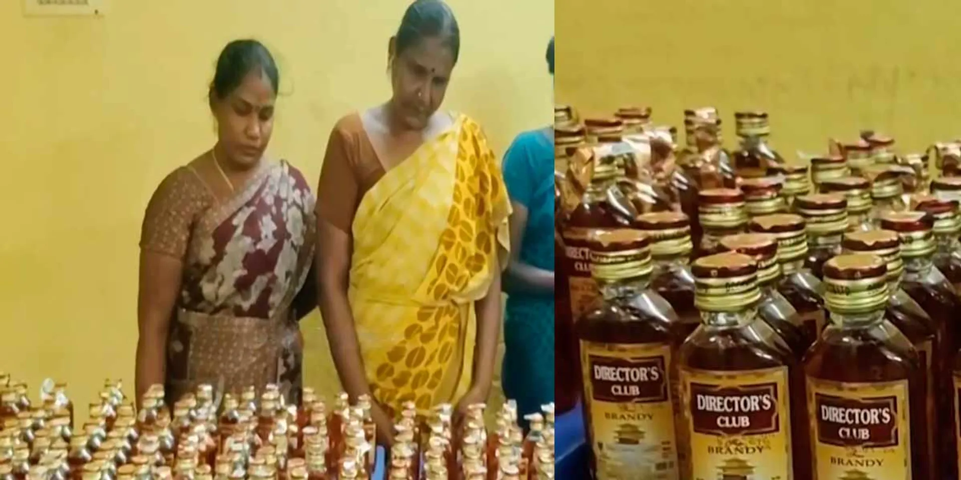 Liquor smuggling at bus station; Three women were arrested