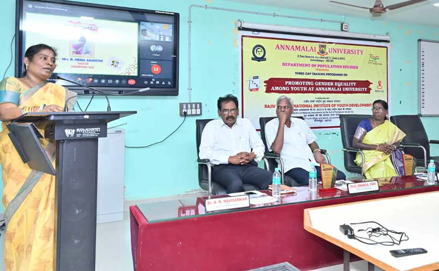 Gender Equality Workshop at Annamalai University