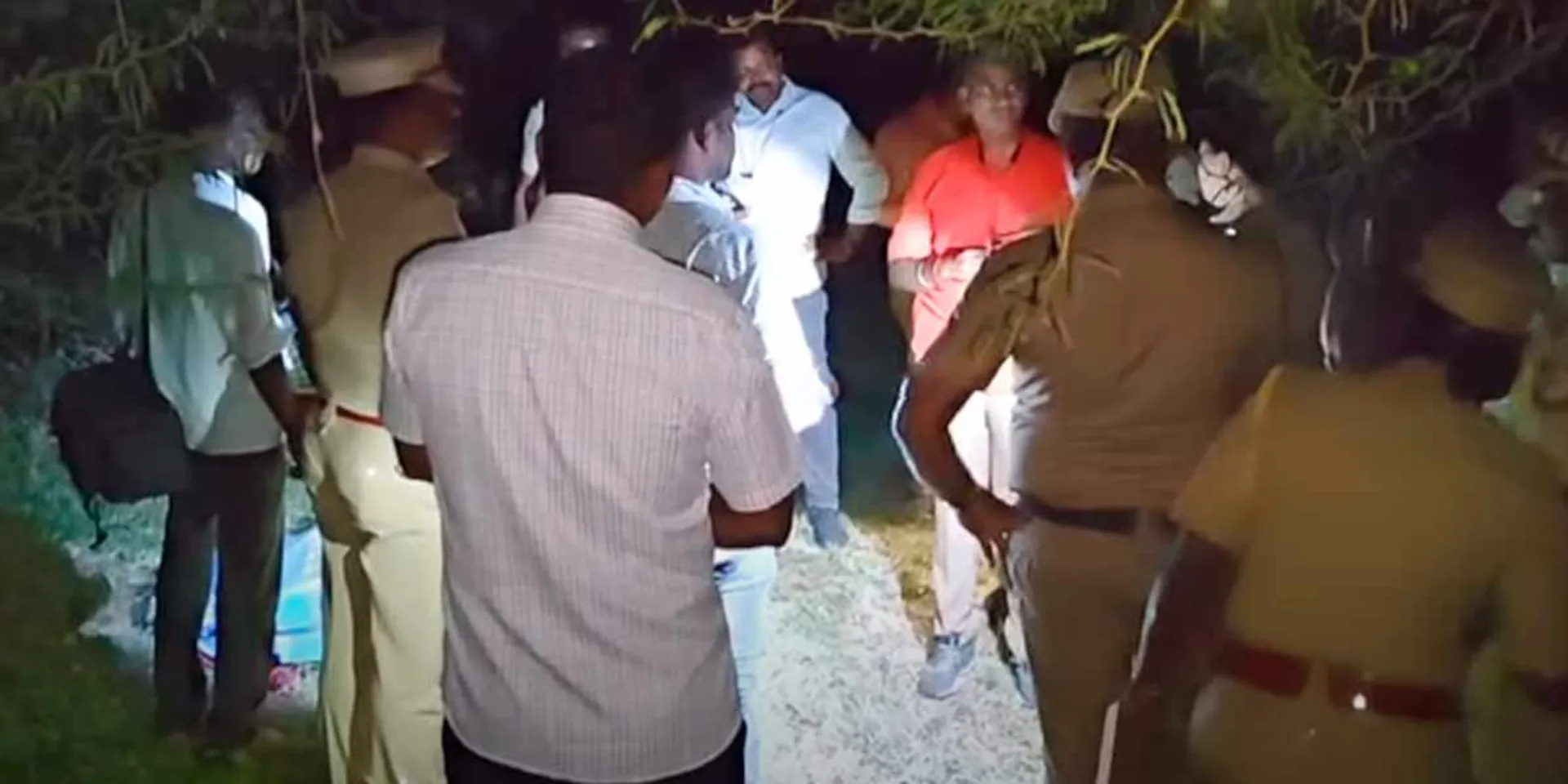 A headless thrown body; Caught in a frenzy by drug addicts