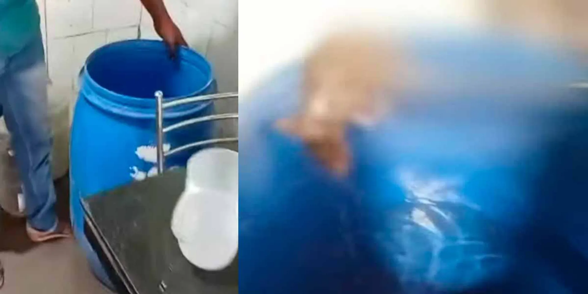 A rat floated in a drinking water drum; Those who went to eat at the hotel were shocked