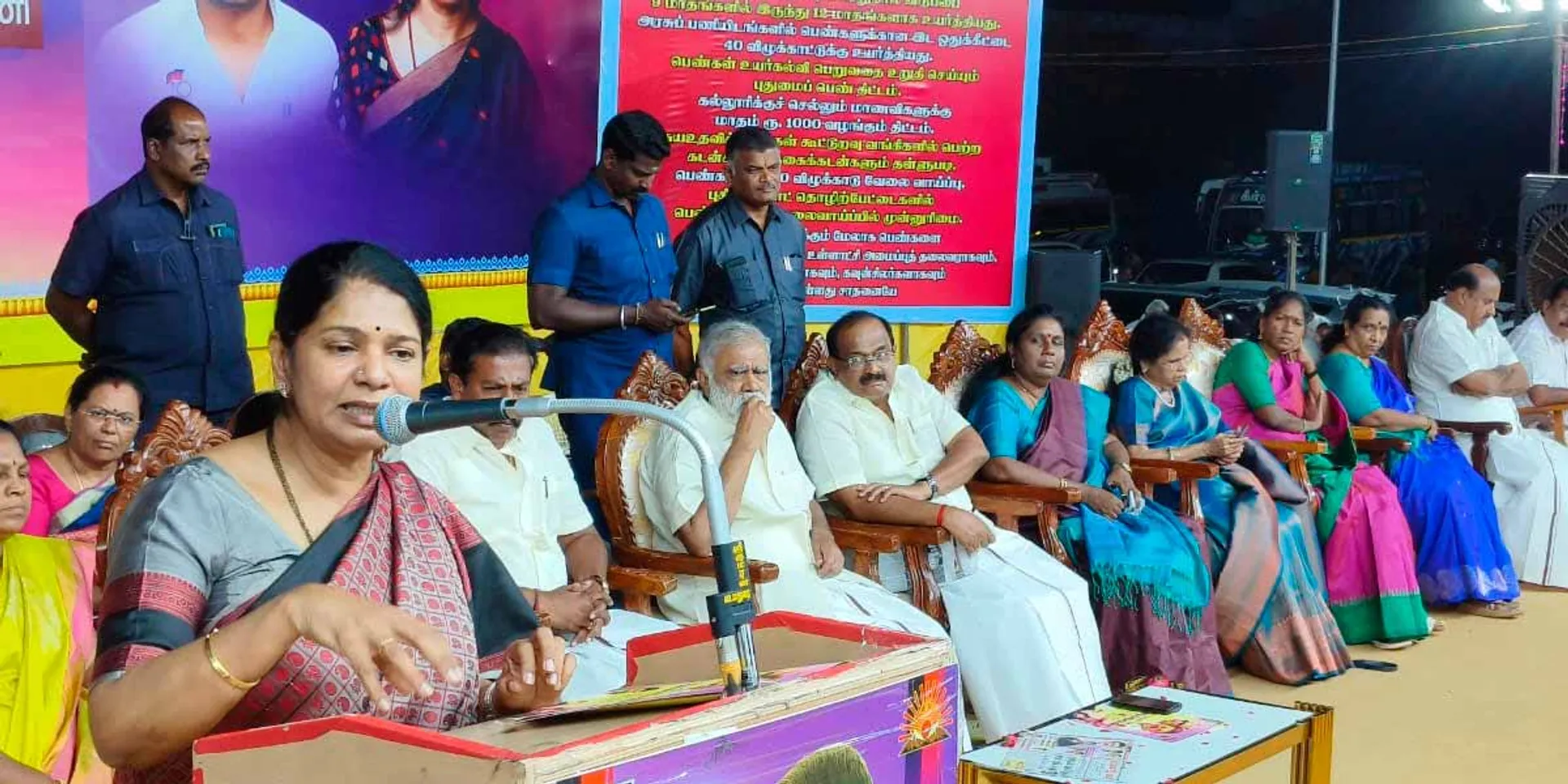 'Gas price cut during election time is scandalous' - Kanimozhi speech