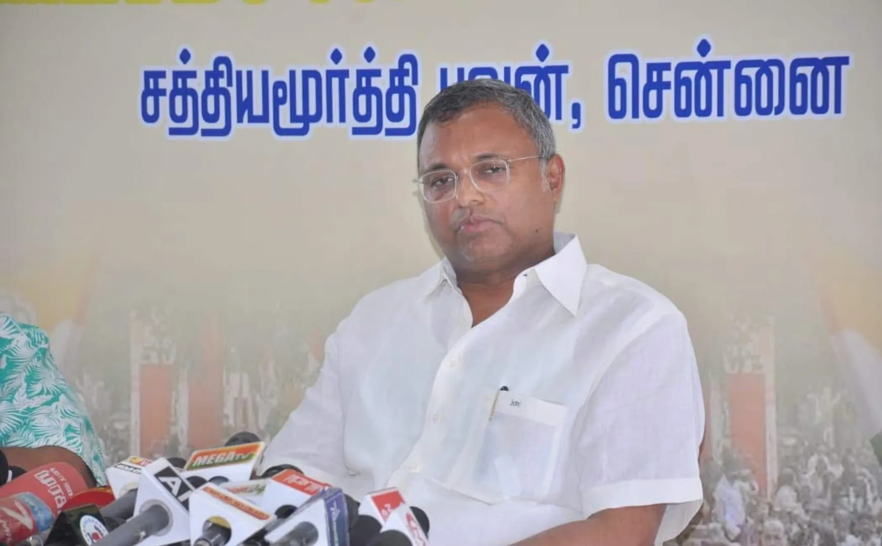 Karti Chidambaram press conference on behalf of Tamil Nadu Congress Committee (Pictures)
