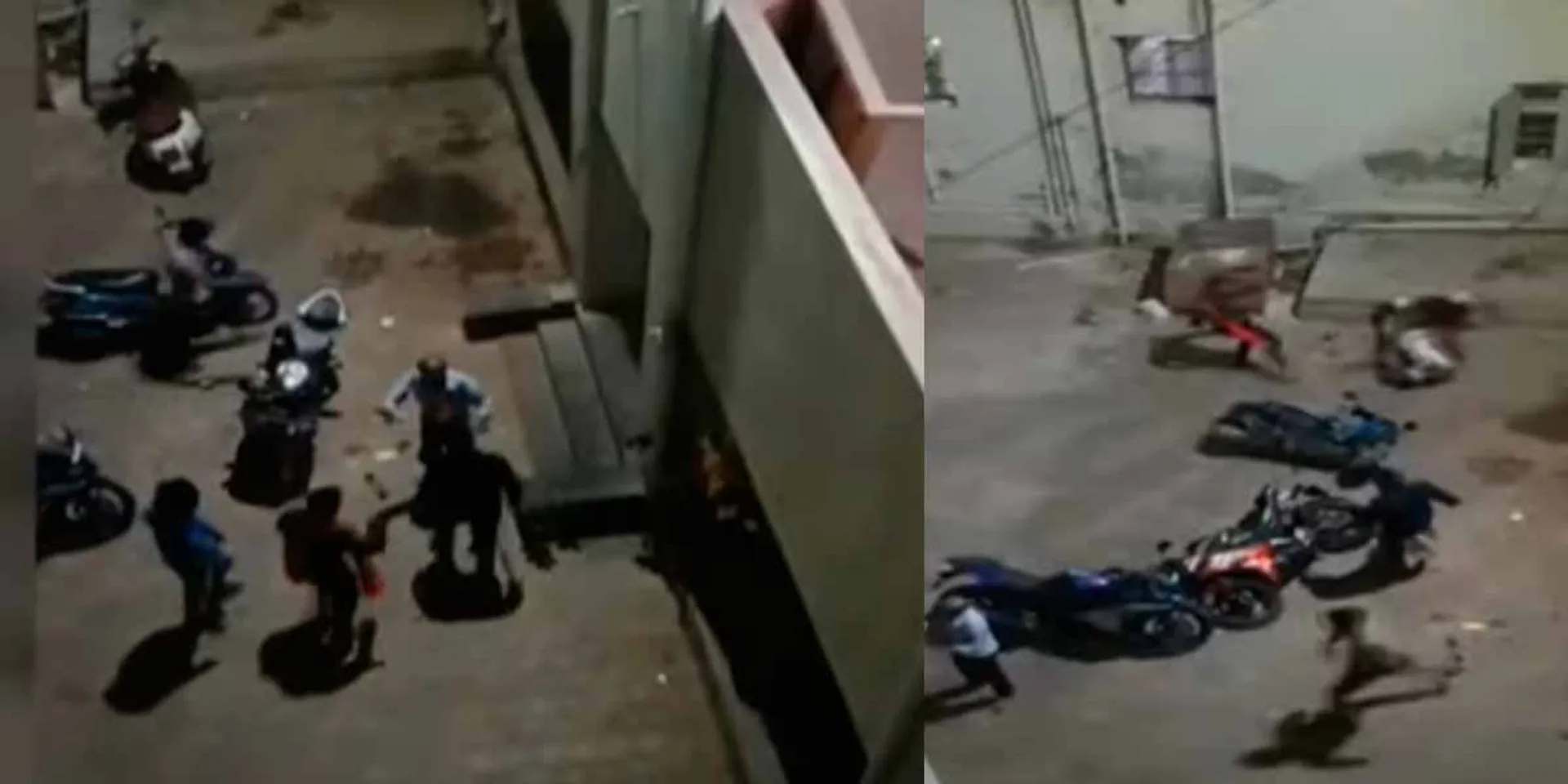 Attack on students engaged in prayer; A viral video