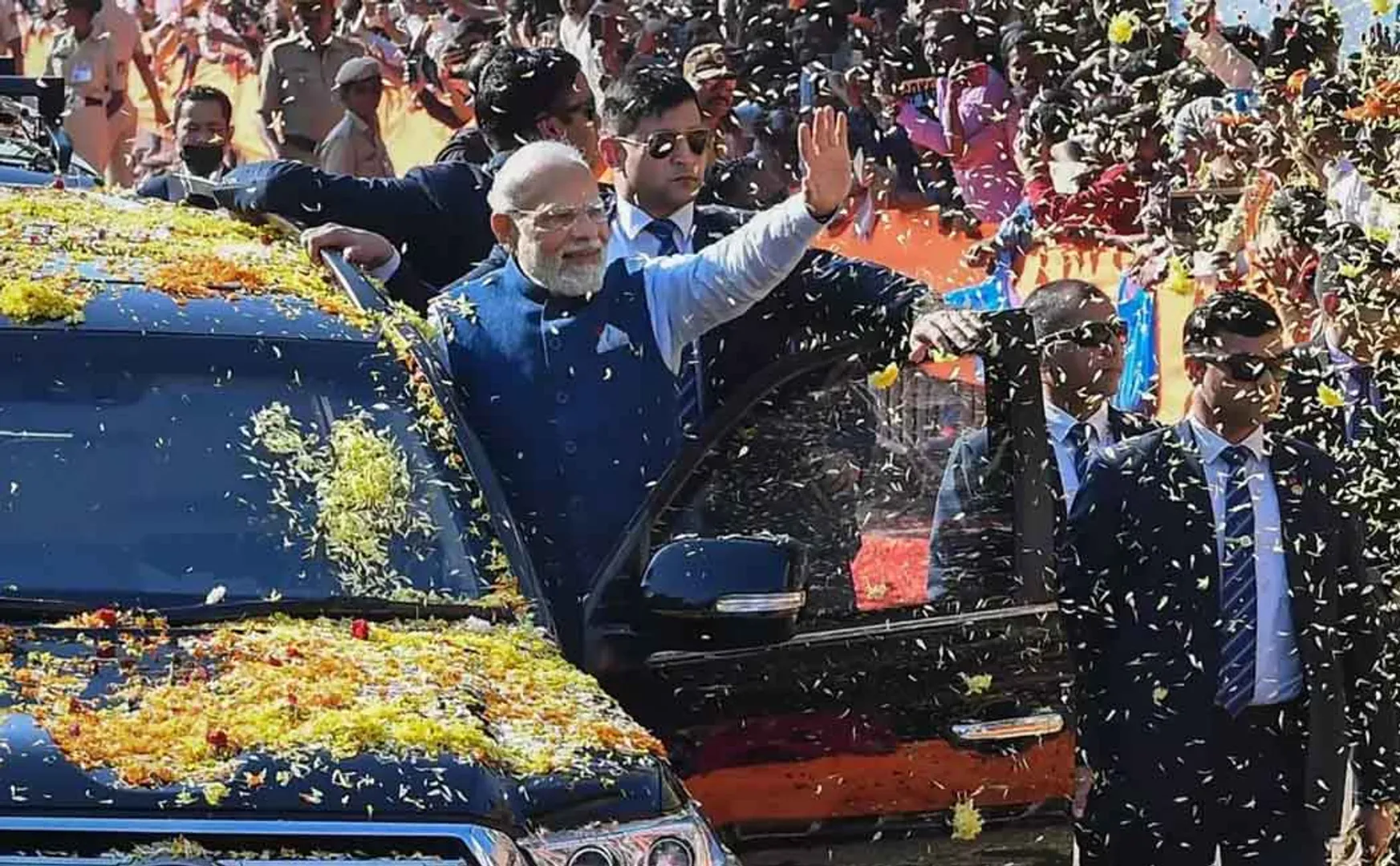 PM Modi's 'Road Show' in Coimbatore today