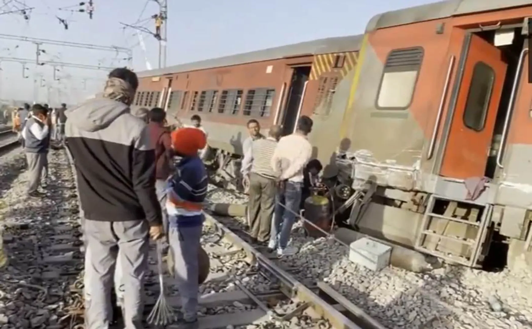 High speed train derailment accident in rajasthan