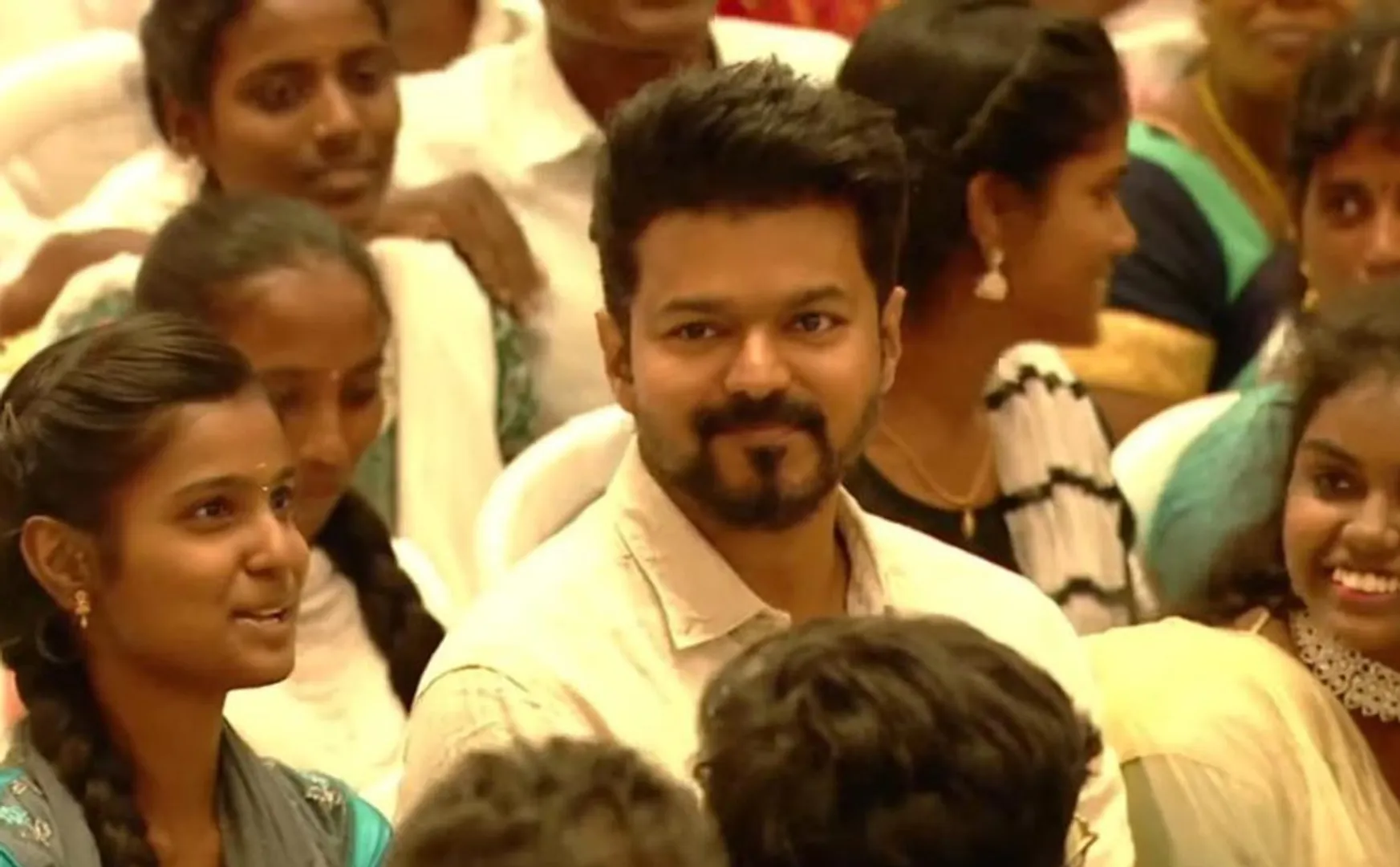 vijay wishes 10 students for public exam