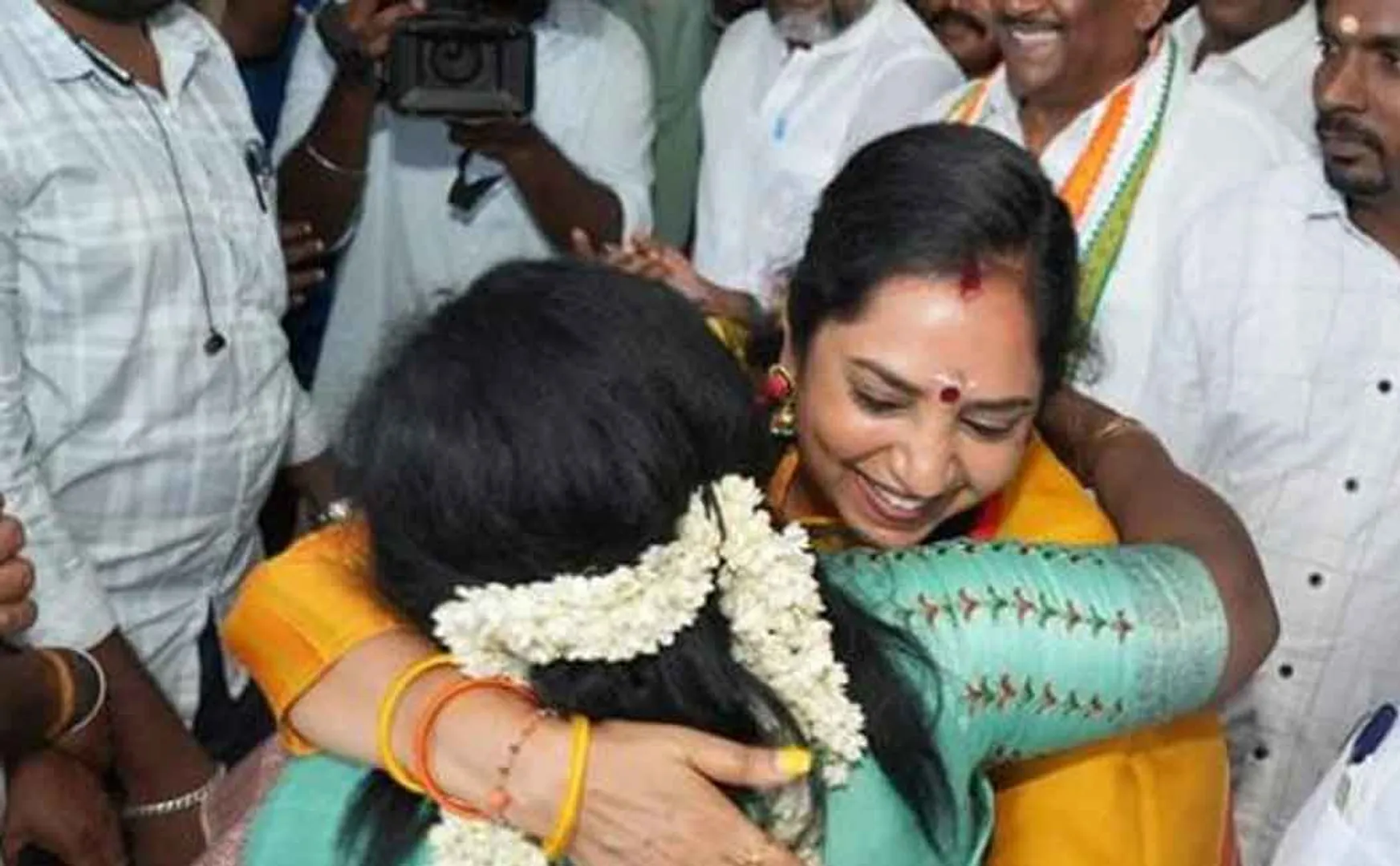 Opposition candidates shared congratulations